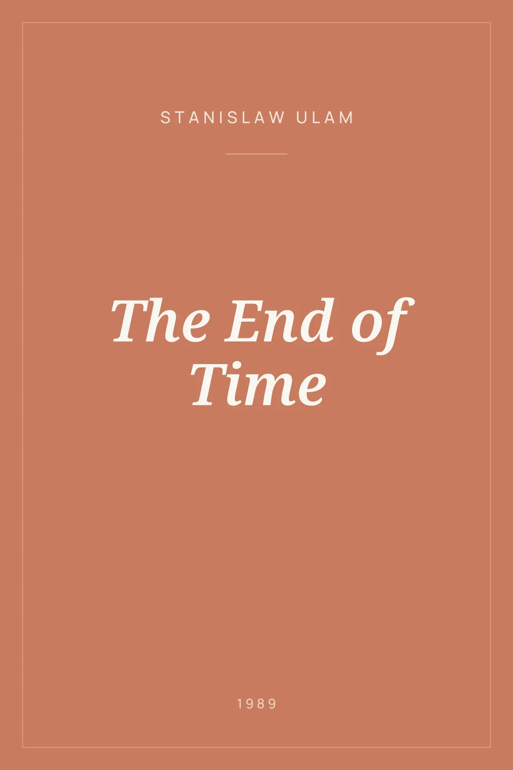 Portada de The End of Time