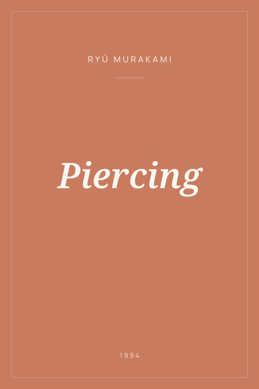 Portada de Piercing