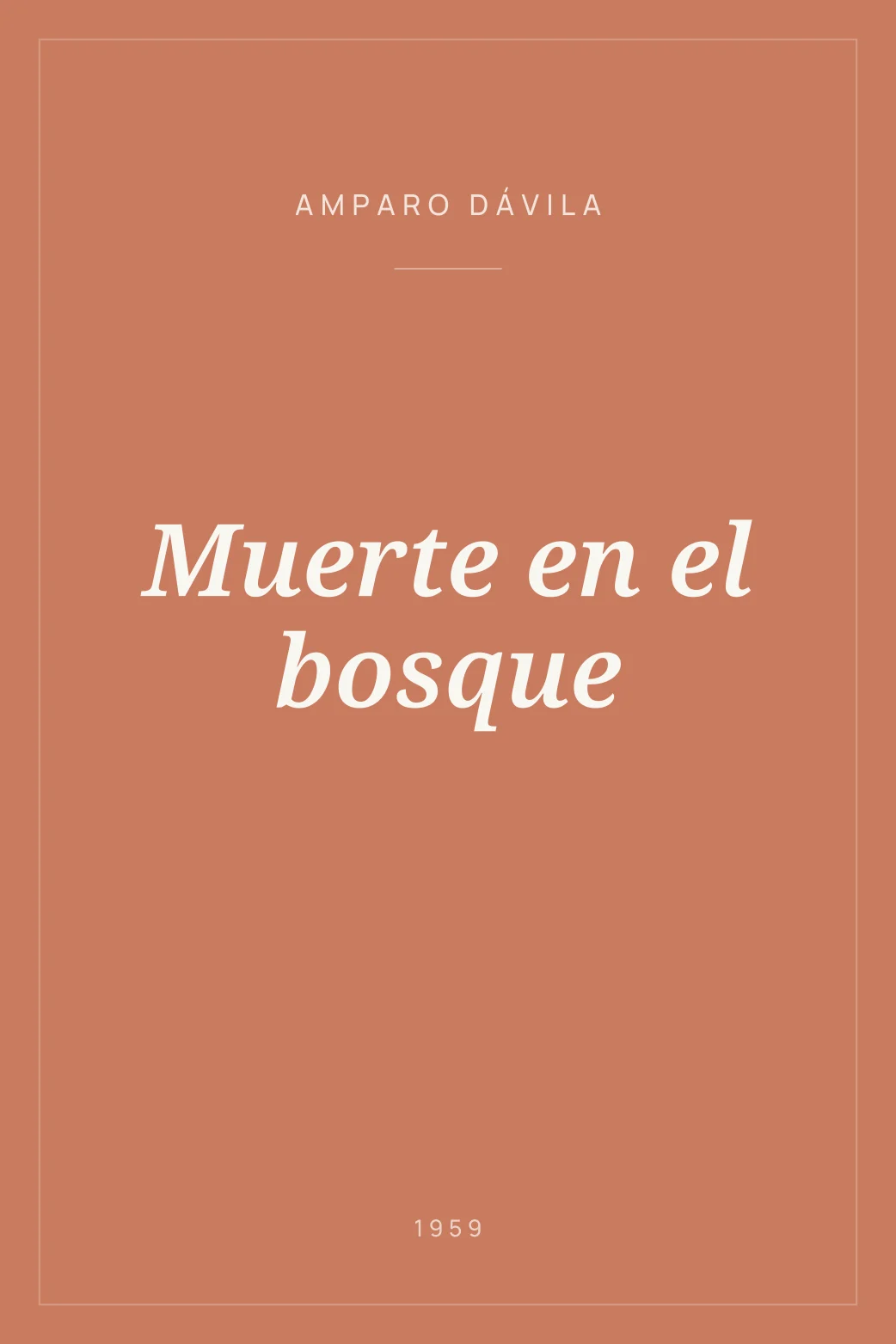 Portada de Muerte en el bosque