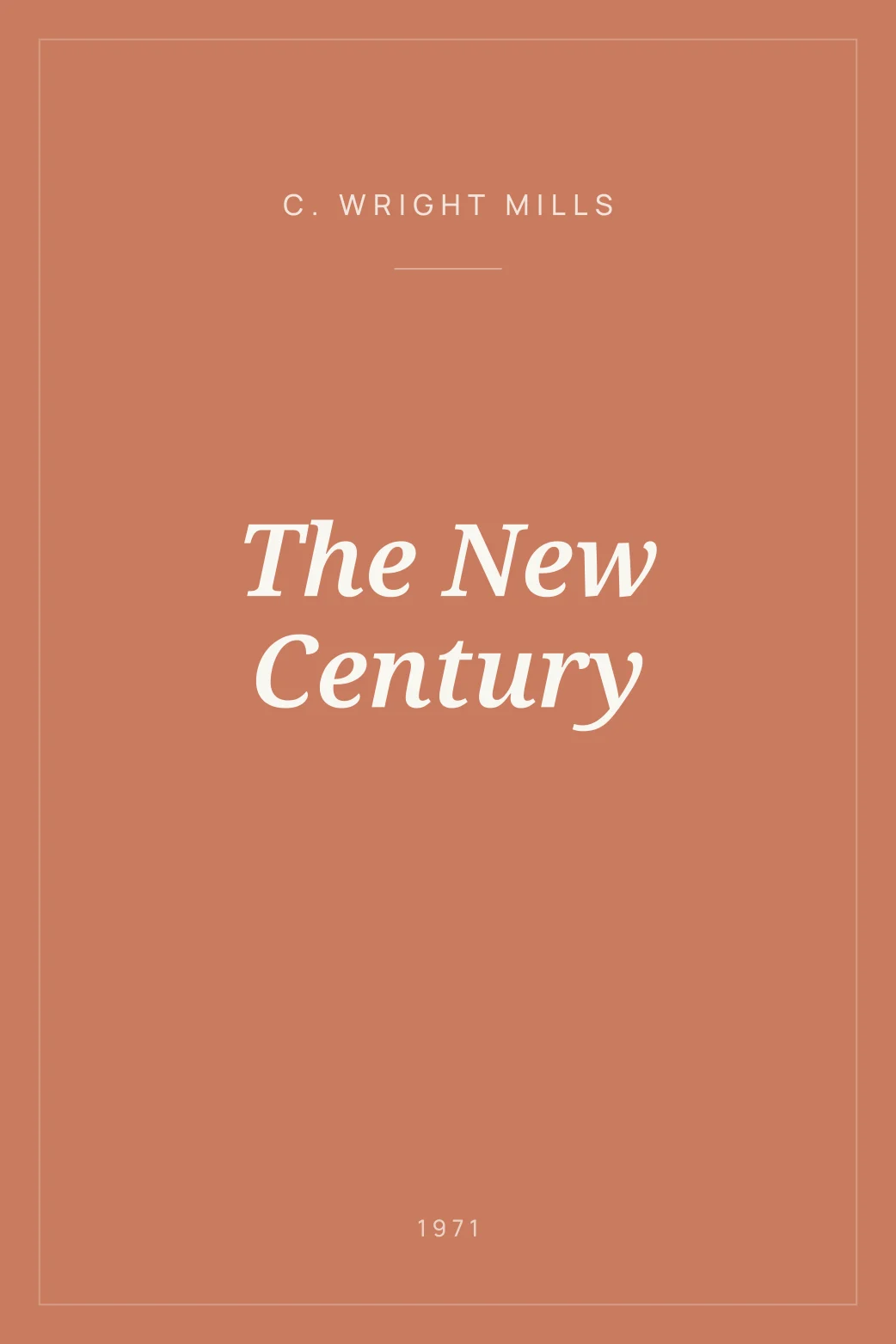 Portada de The New Century