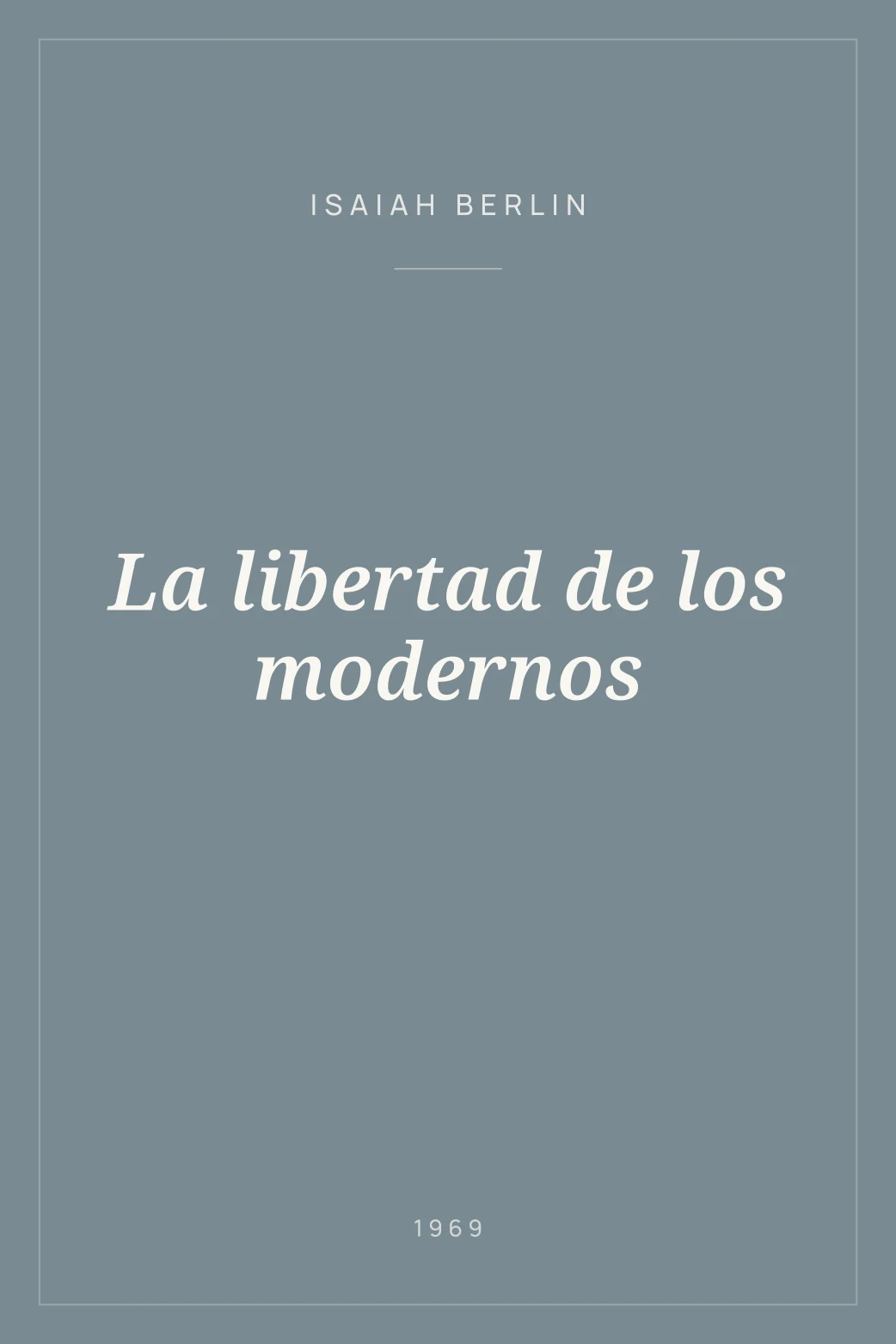 Portada de La libertad de los modernos