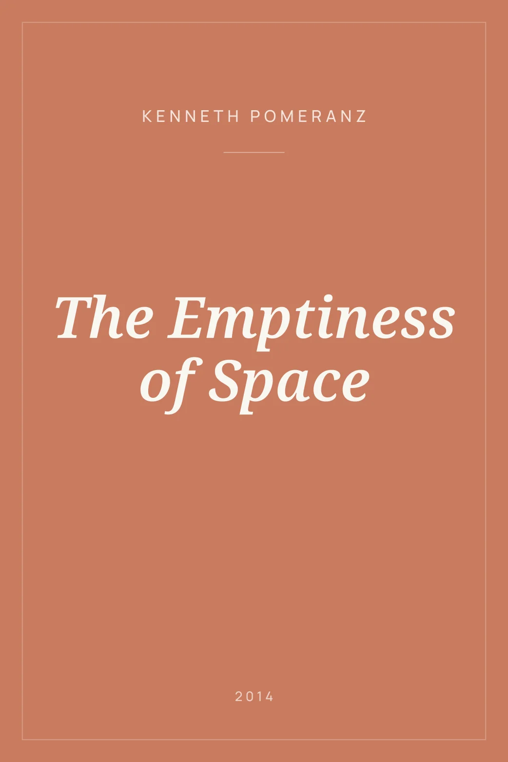 Portada de The Emptiness of Space
