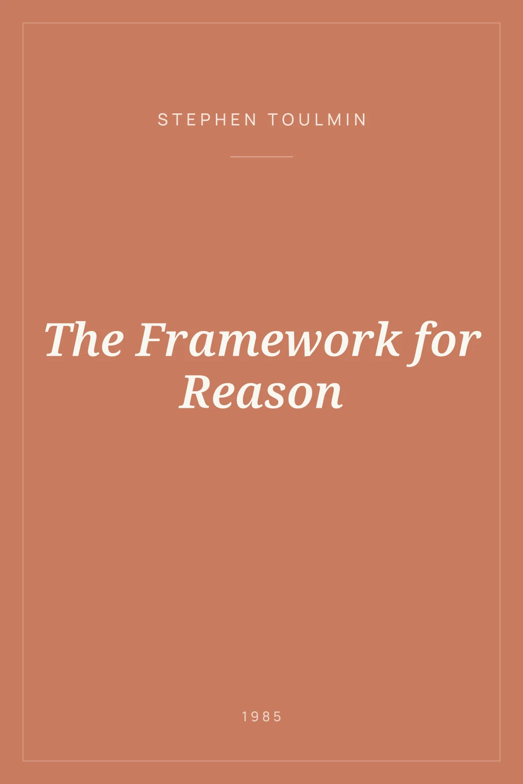 Portada de The Framework for Reason