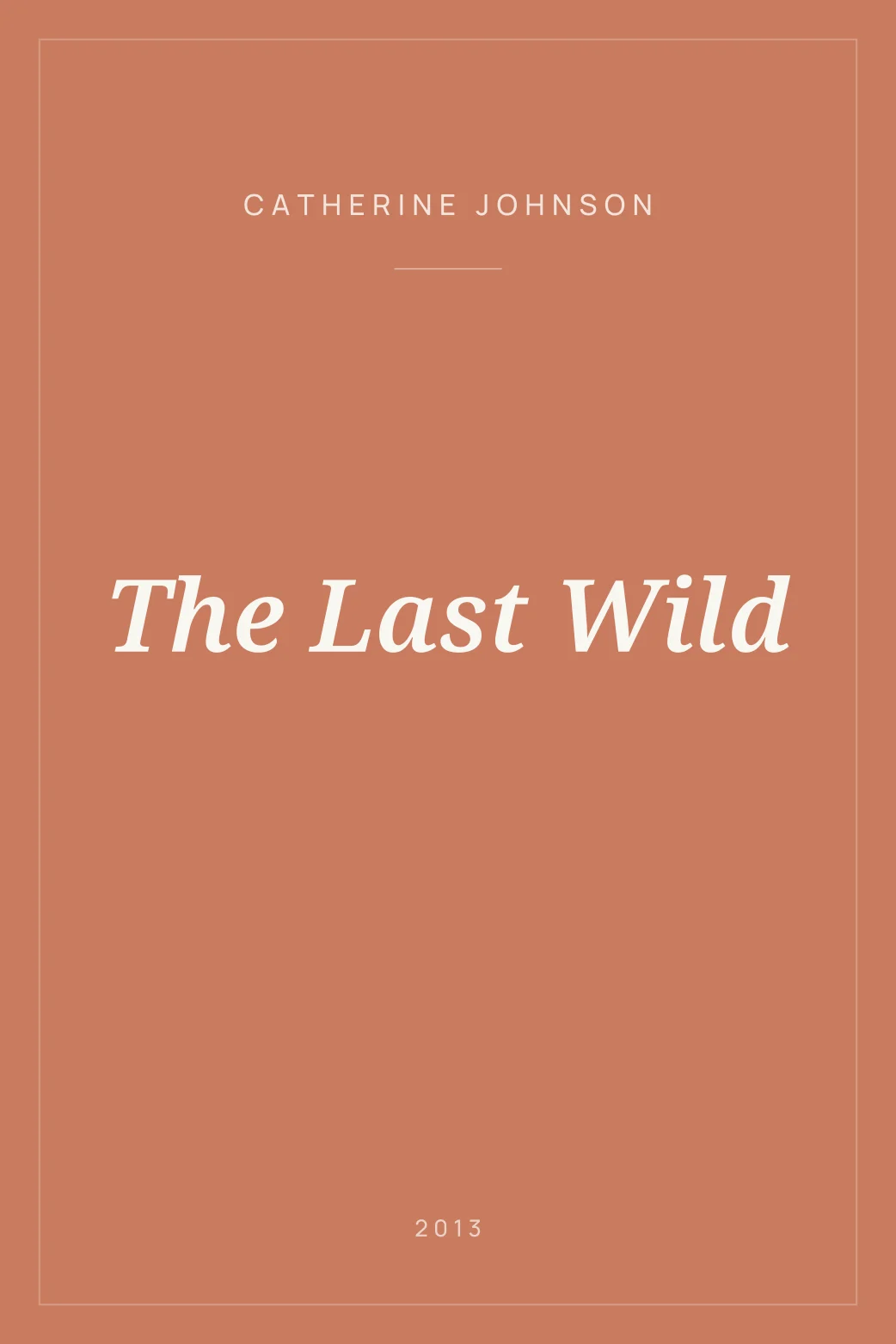 Portada de The Last Wild