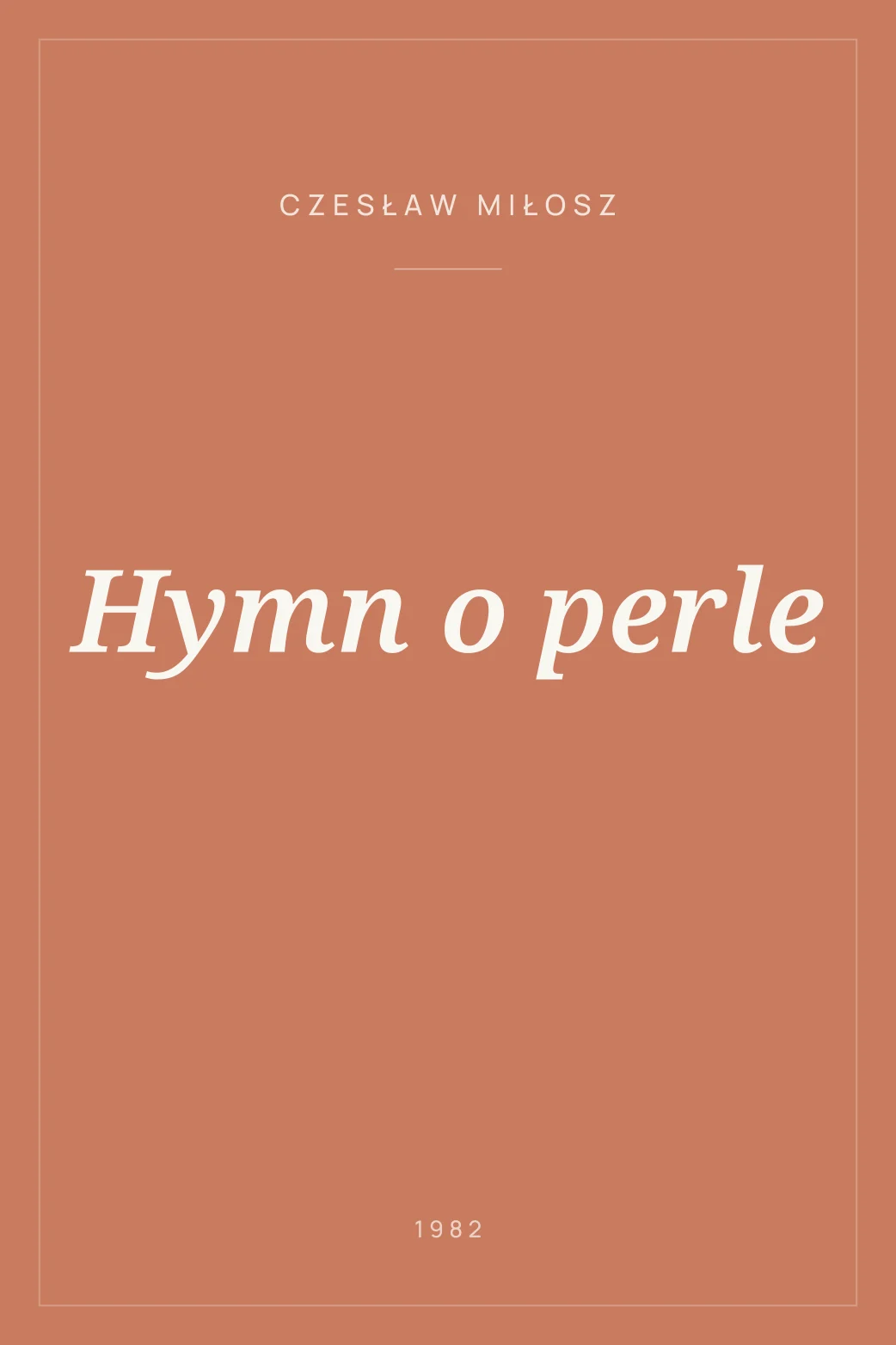 Portada de Hymn o perle