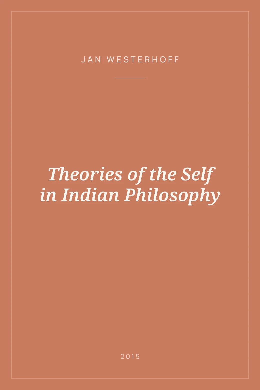 Portada de Theories of the Self in Indian Philosophy
