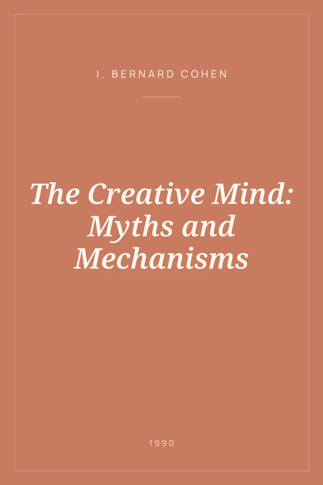 Portada de The Creative Mind: Myths and Mechanisms