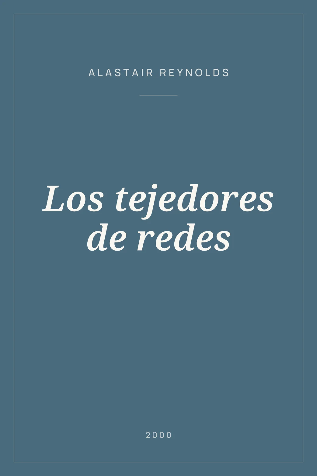 Portada de Los tejedores de redes
