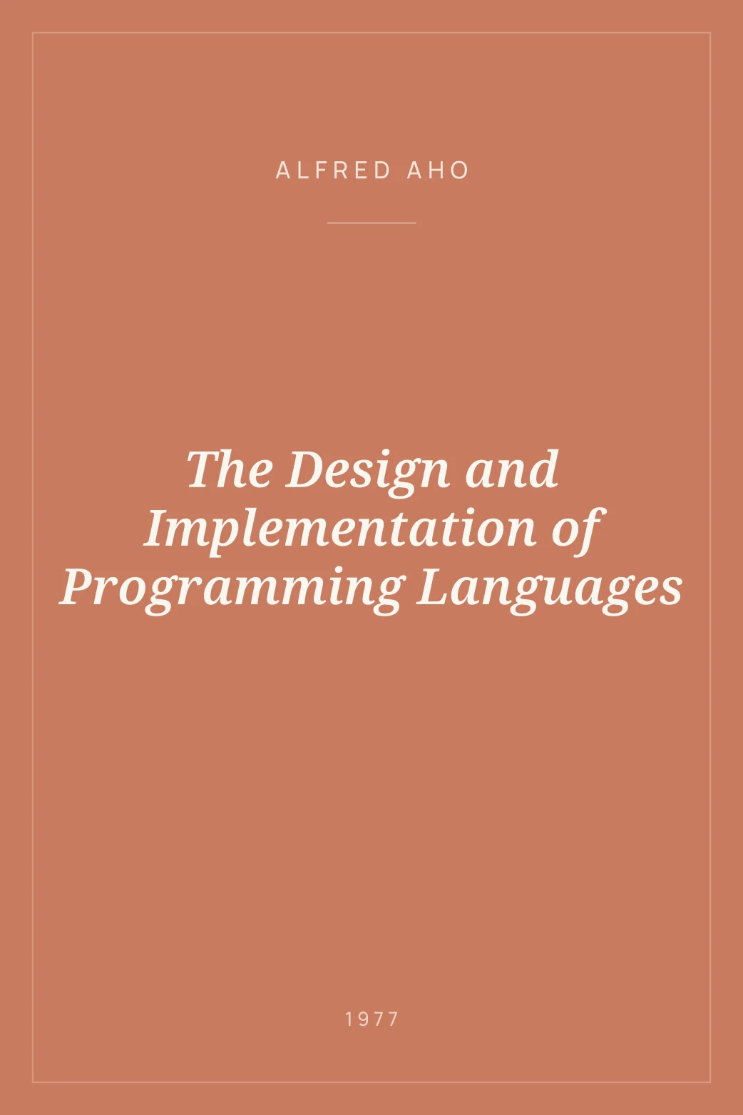 Portada de The Design and Implementation of Programming Languages