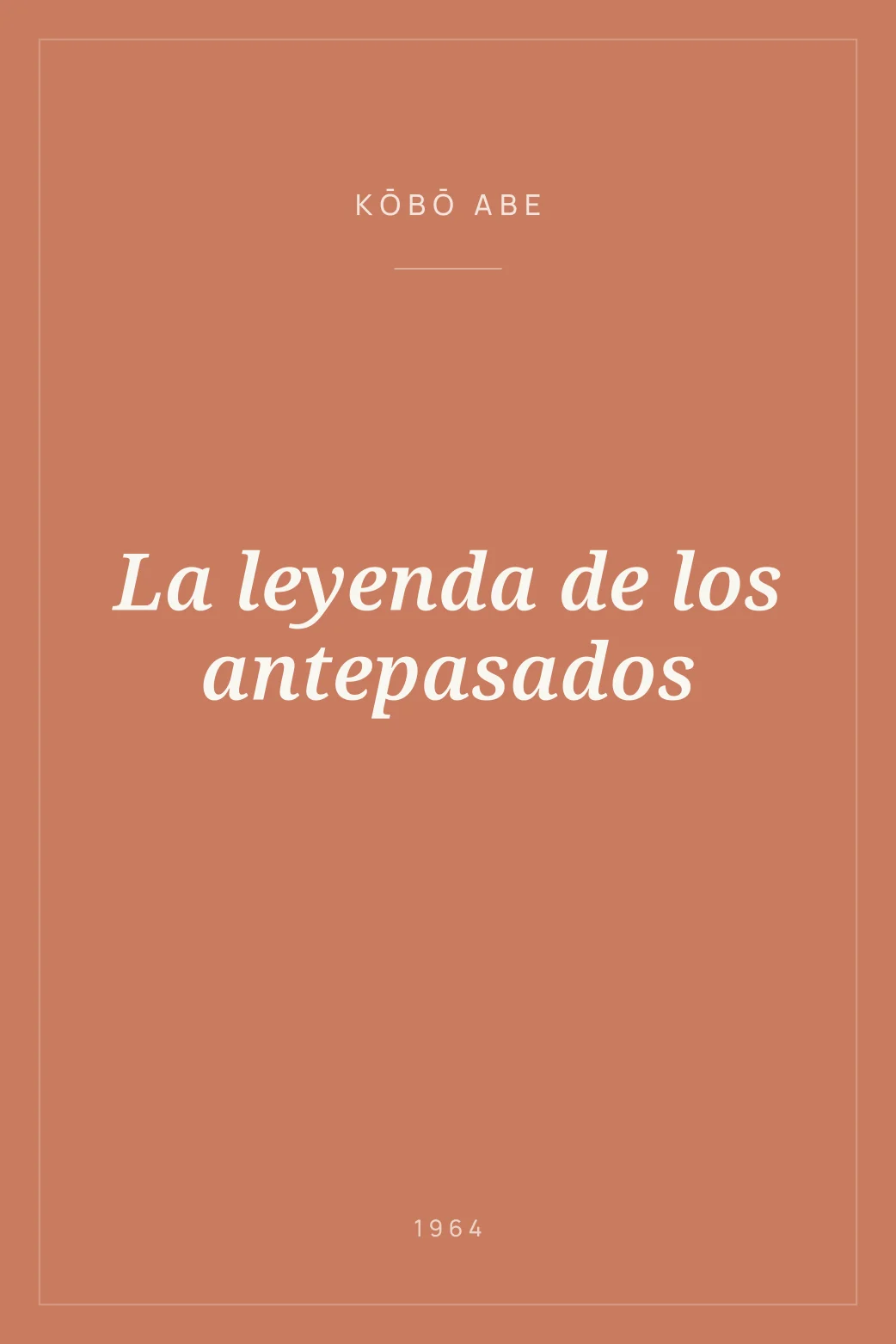 Portada de La leyenda de los antepasados