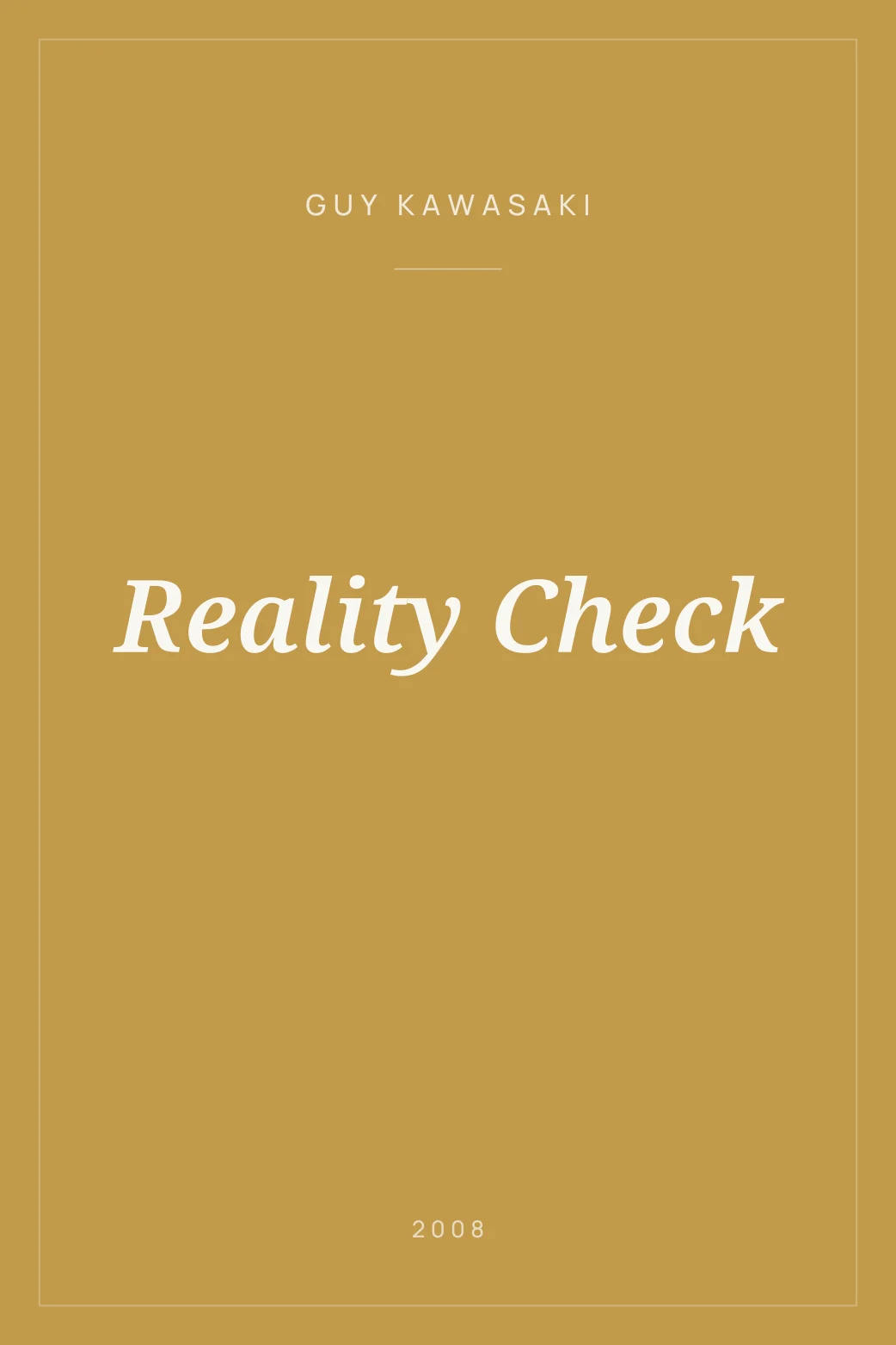 Portada de Reality Check