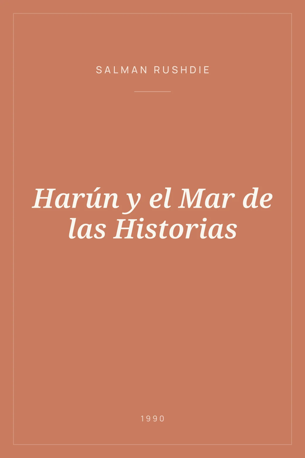 Portada de Harún y el Mar de las Historias