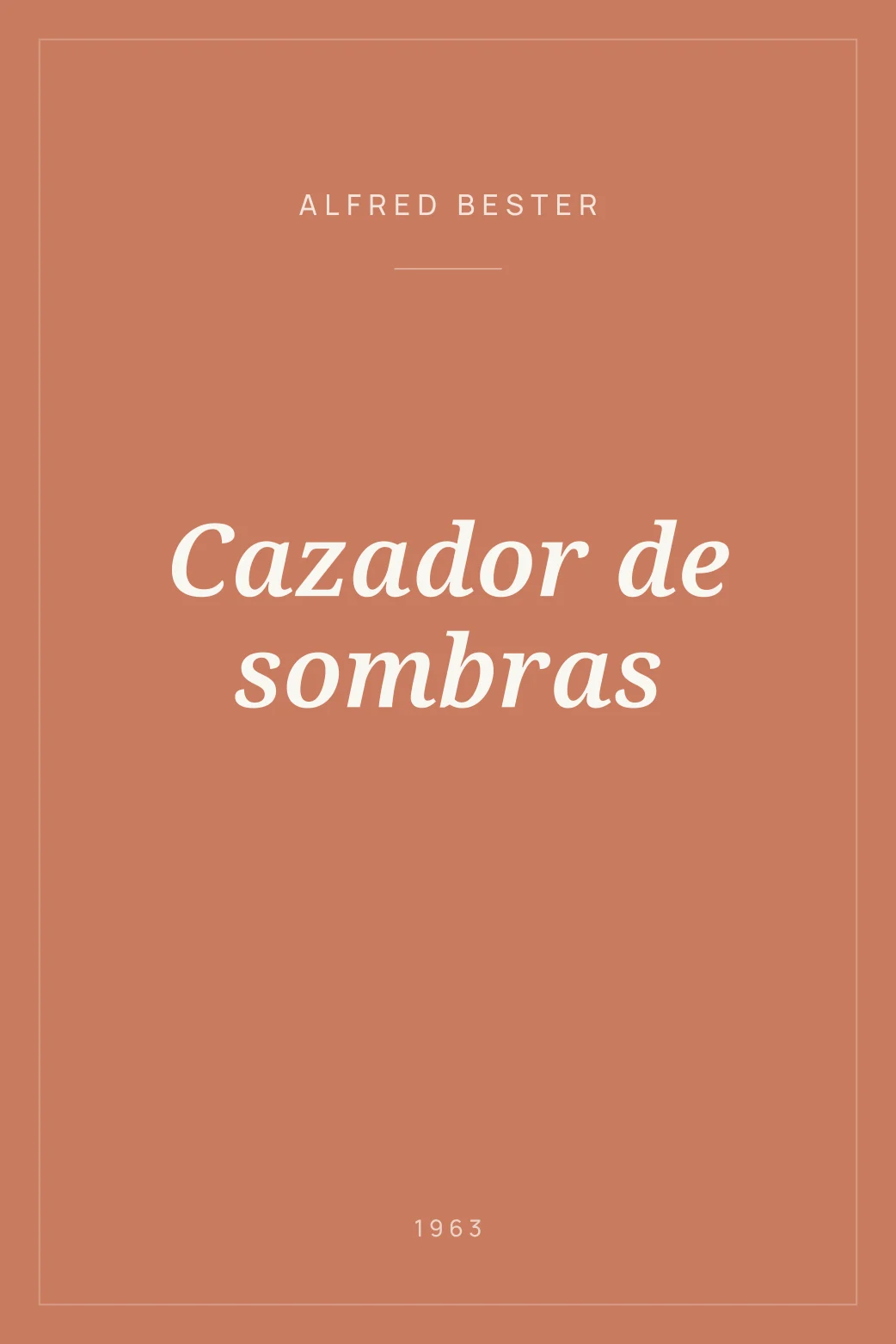 Portada de Cazador de sombras