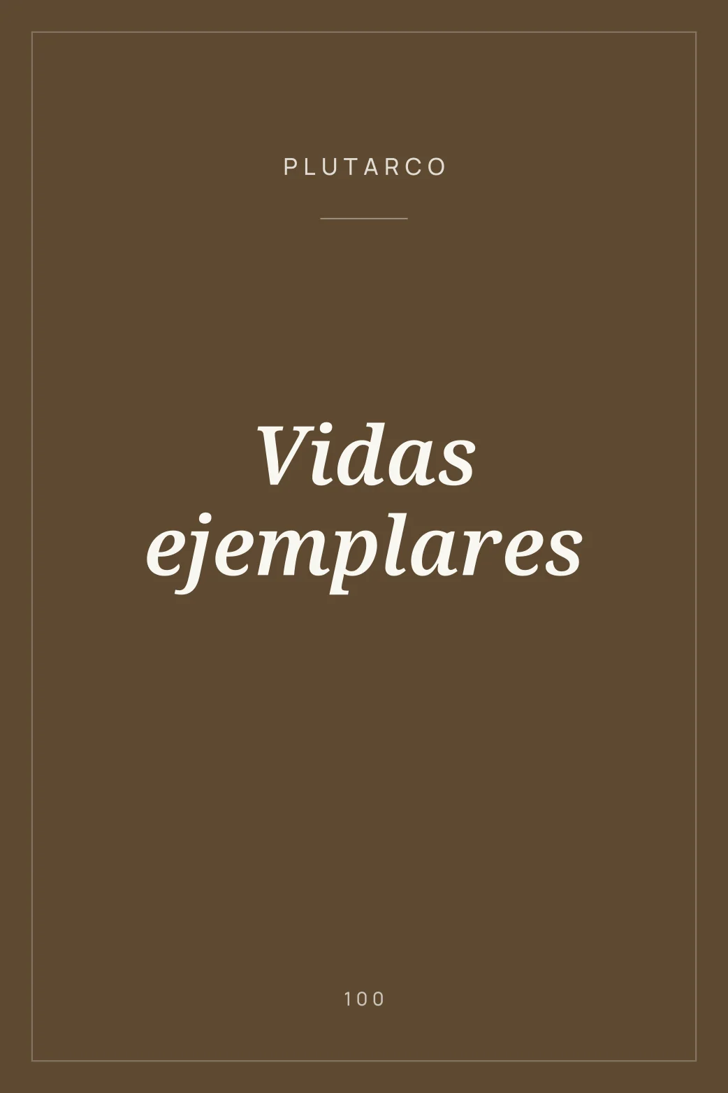 Portada de Vidas ejemplares