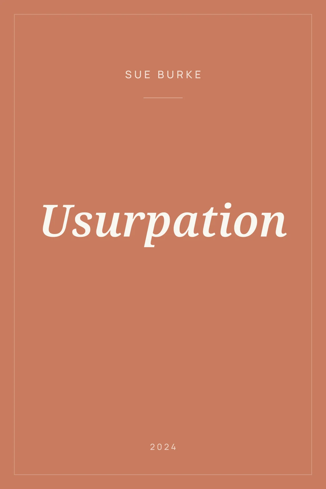 Portada de Usurpation