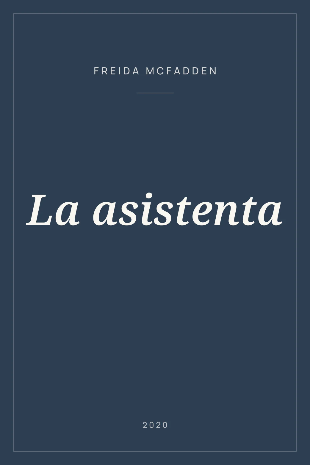 Portada de La asistenta