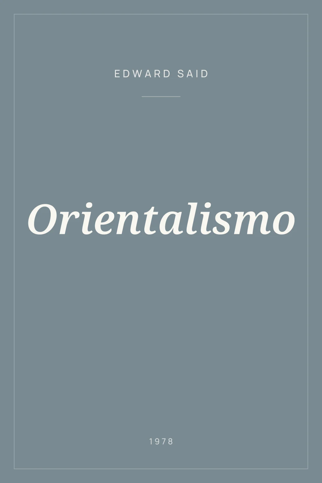 Portada de Orientalismo