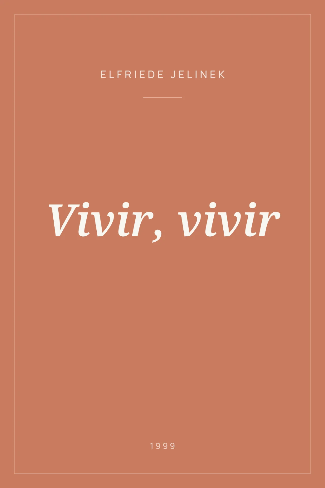 Portada de Vivir, vivir