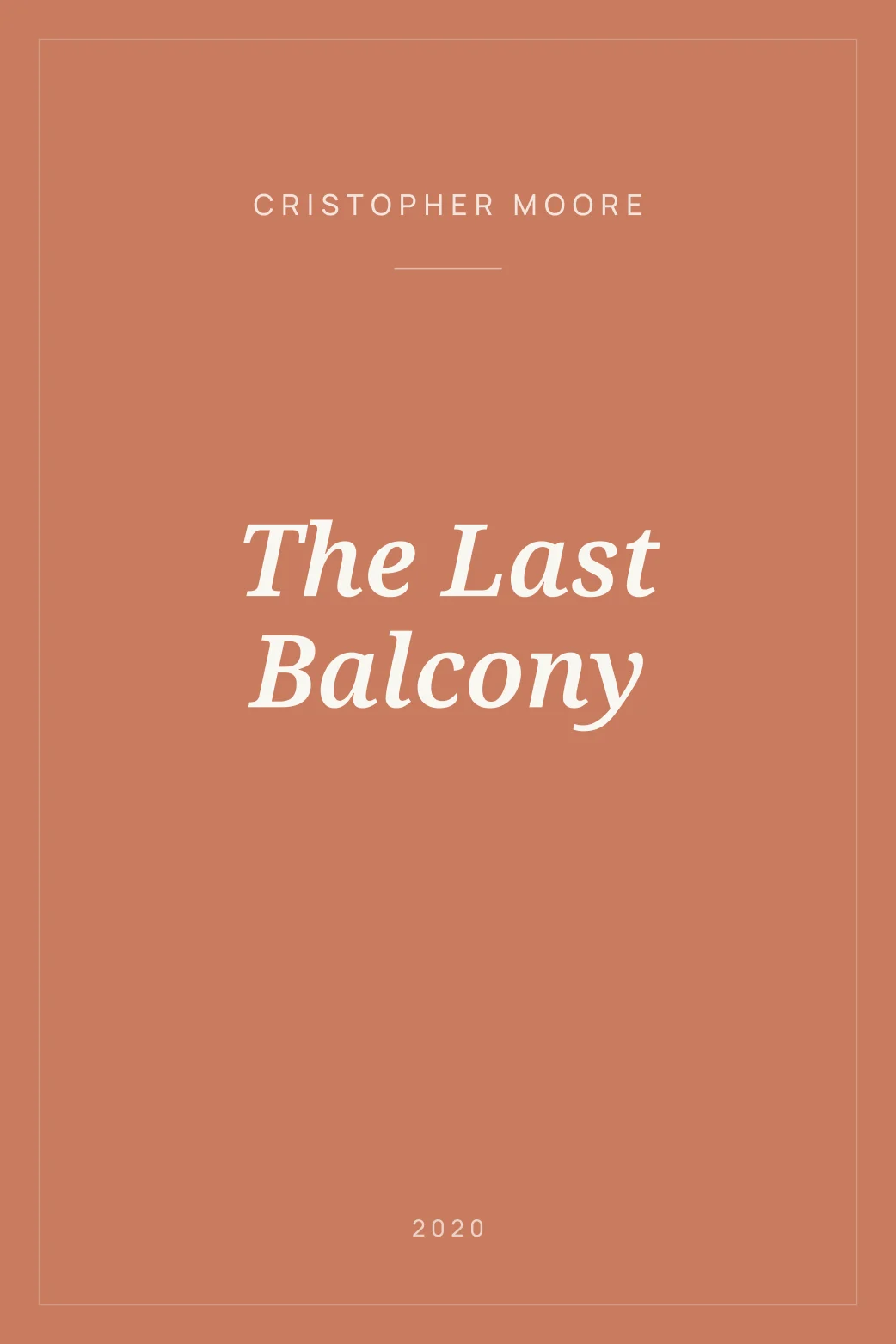 Portada de The Last Balcony