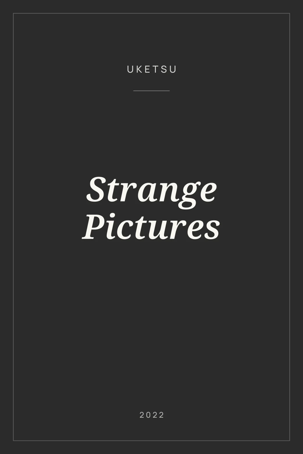 Portada de Strange Pictures