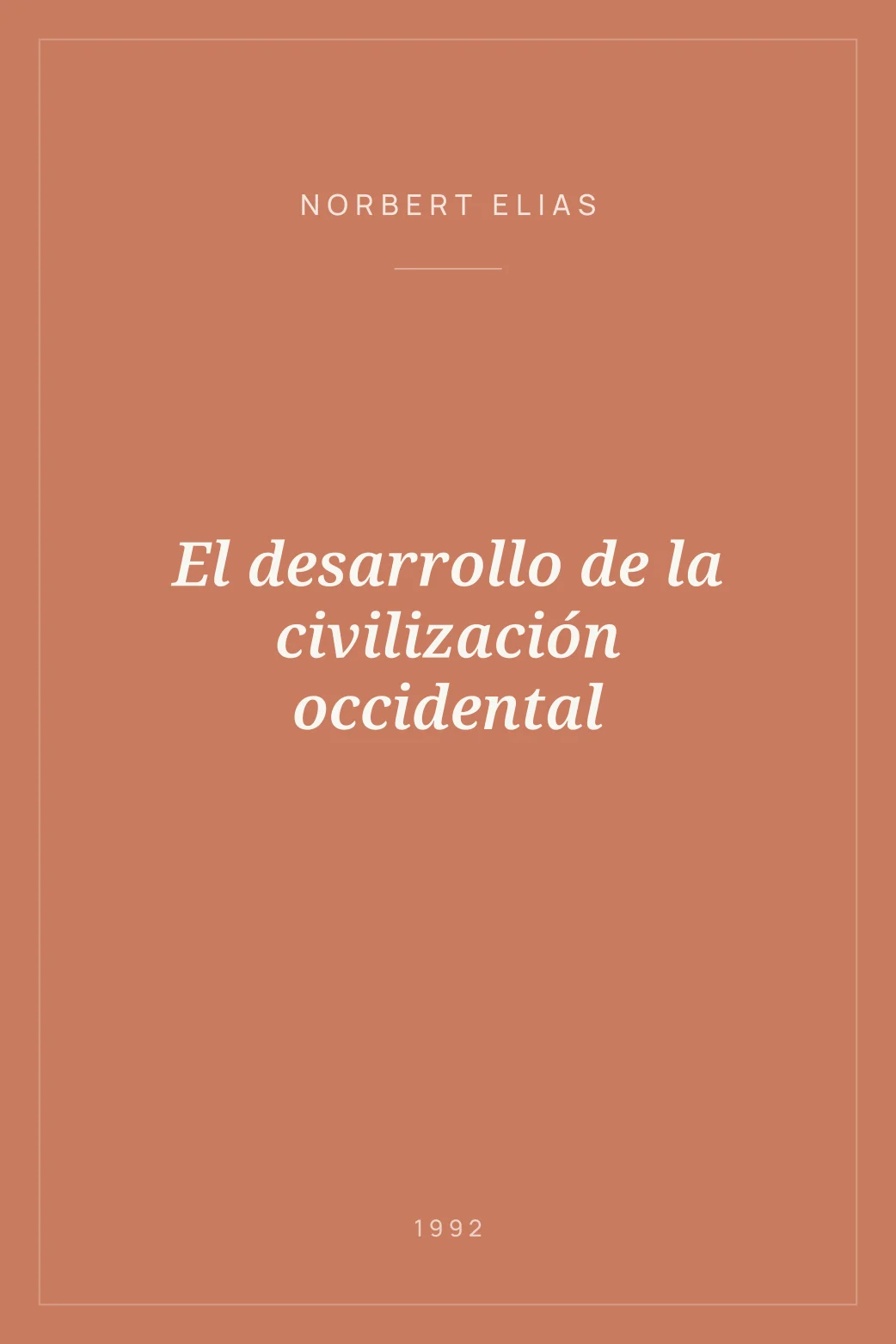 Portada de El desarrollo de la civilización occidental