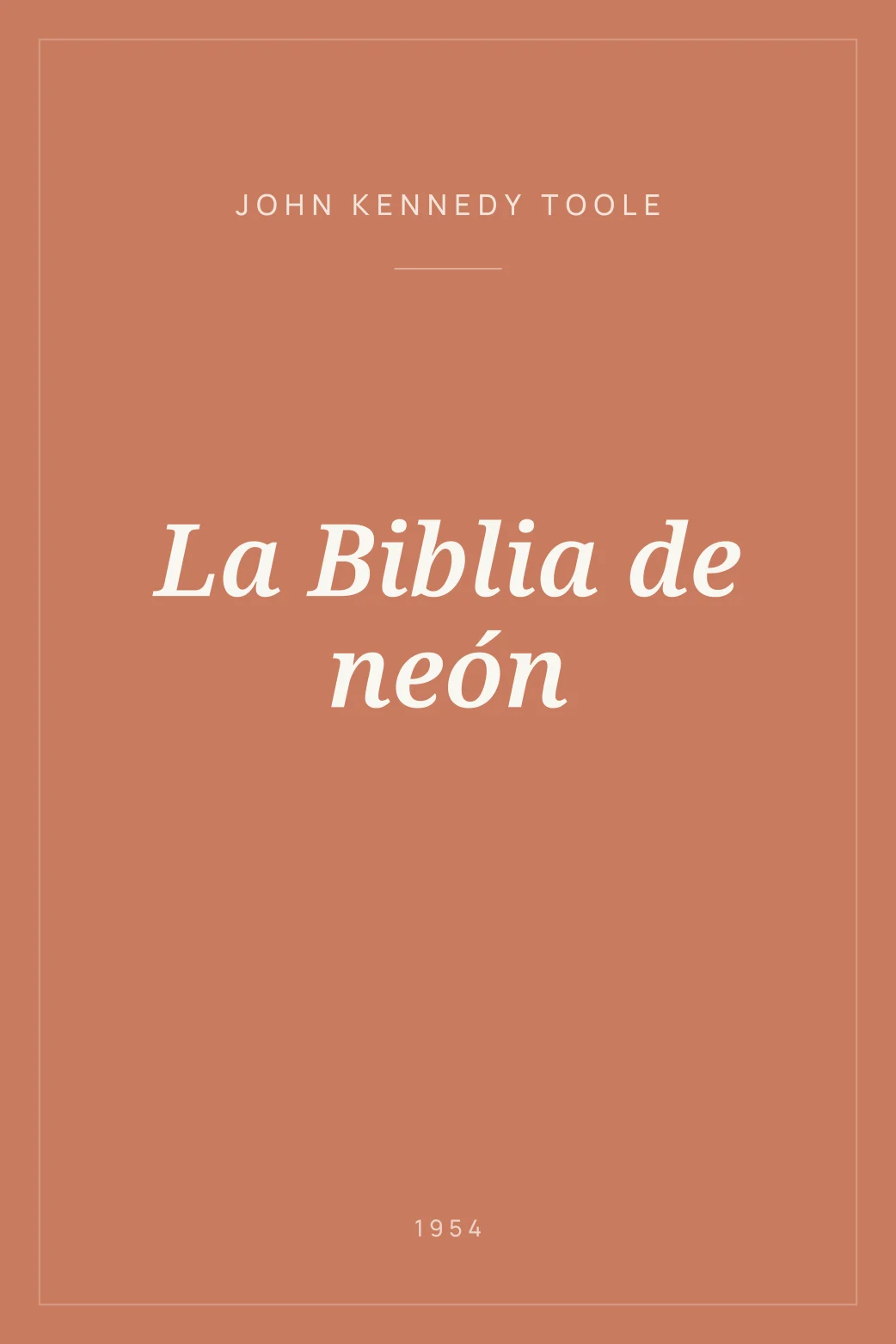 Portada de La Biblia de neón