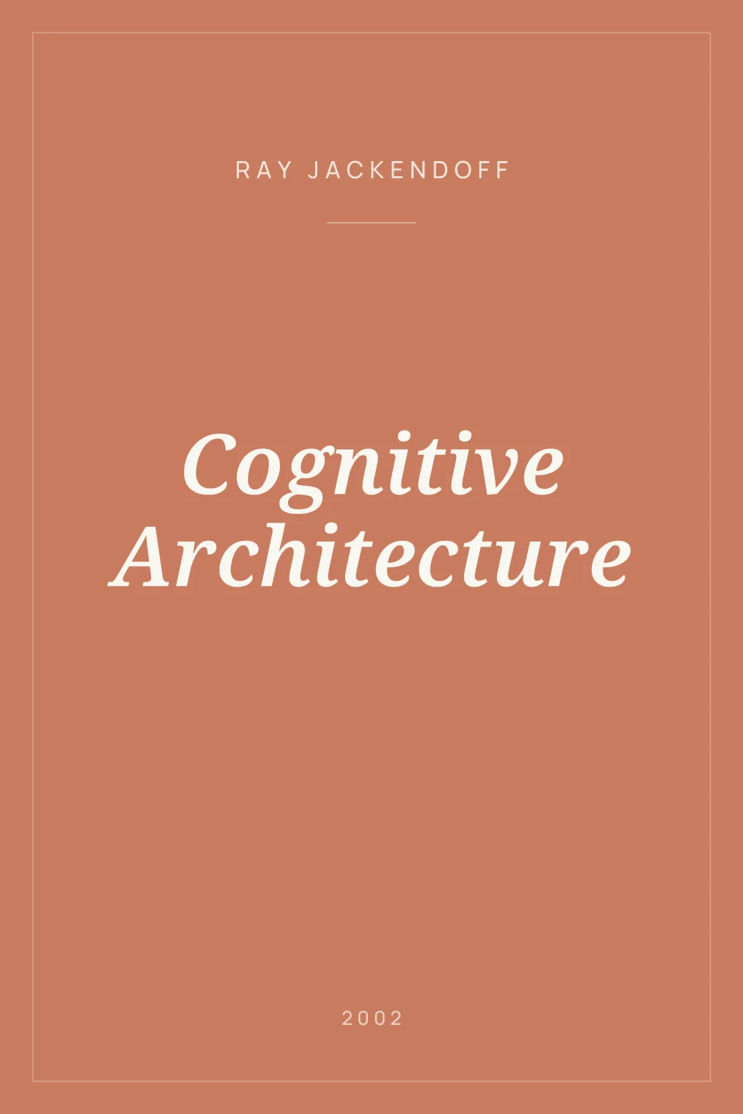 Portada de Cognitive Architecture