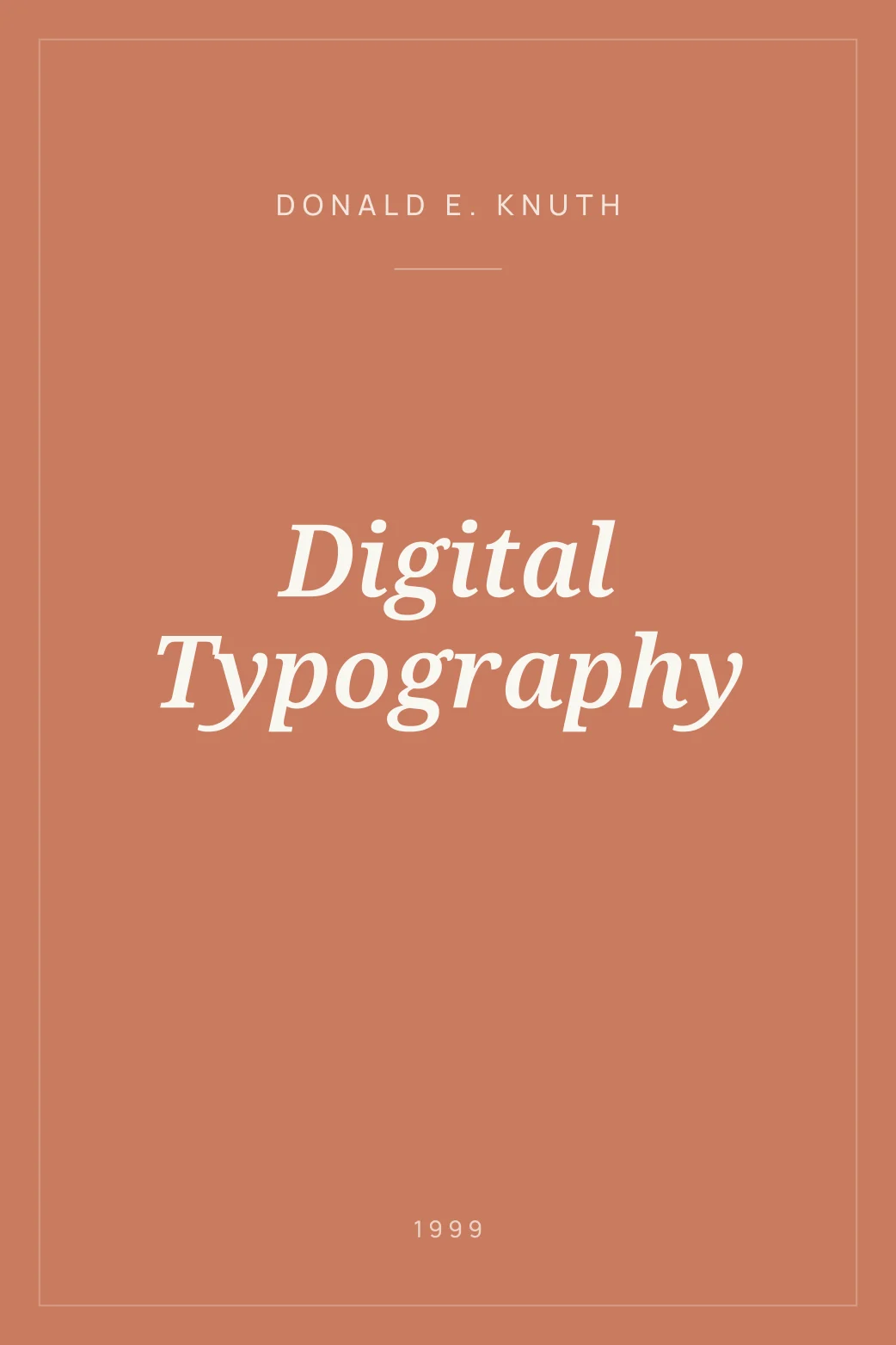 Portada de Digital Typography