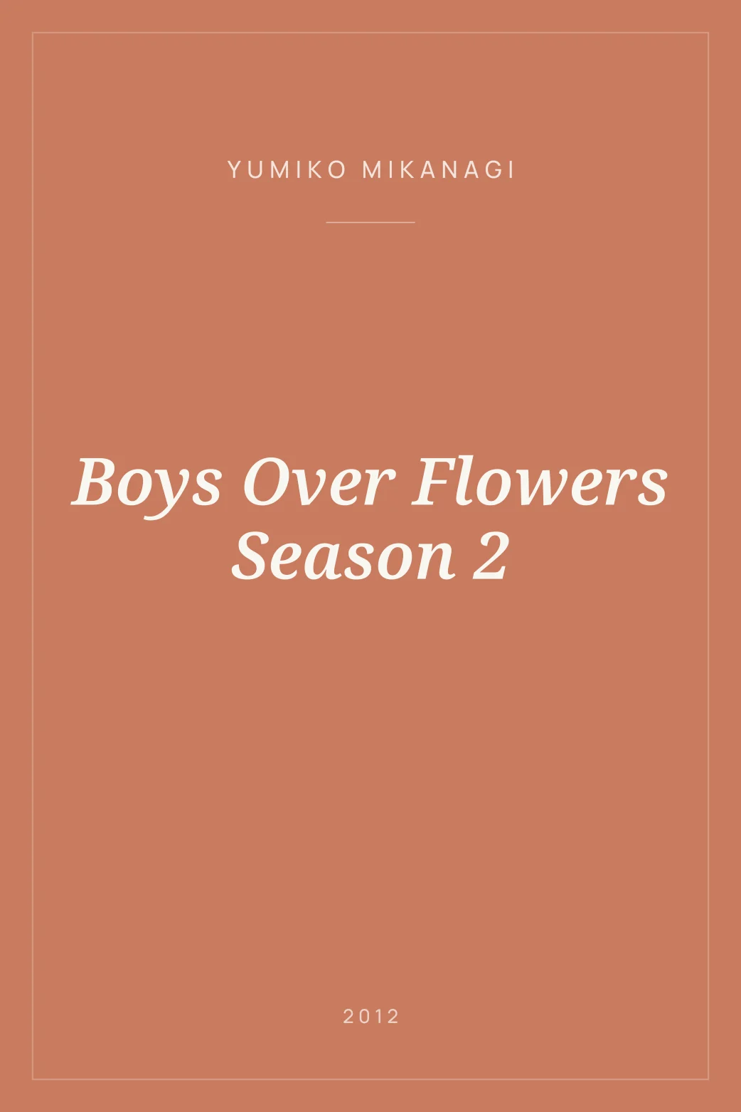 Portada de Boys Over Flowers Season 2