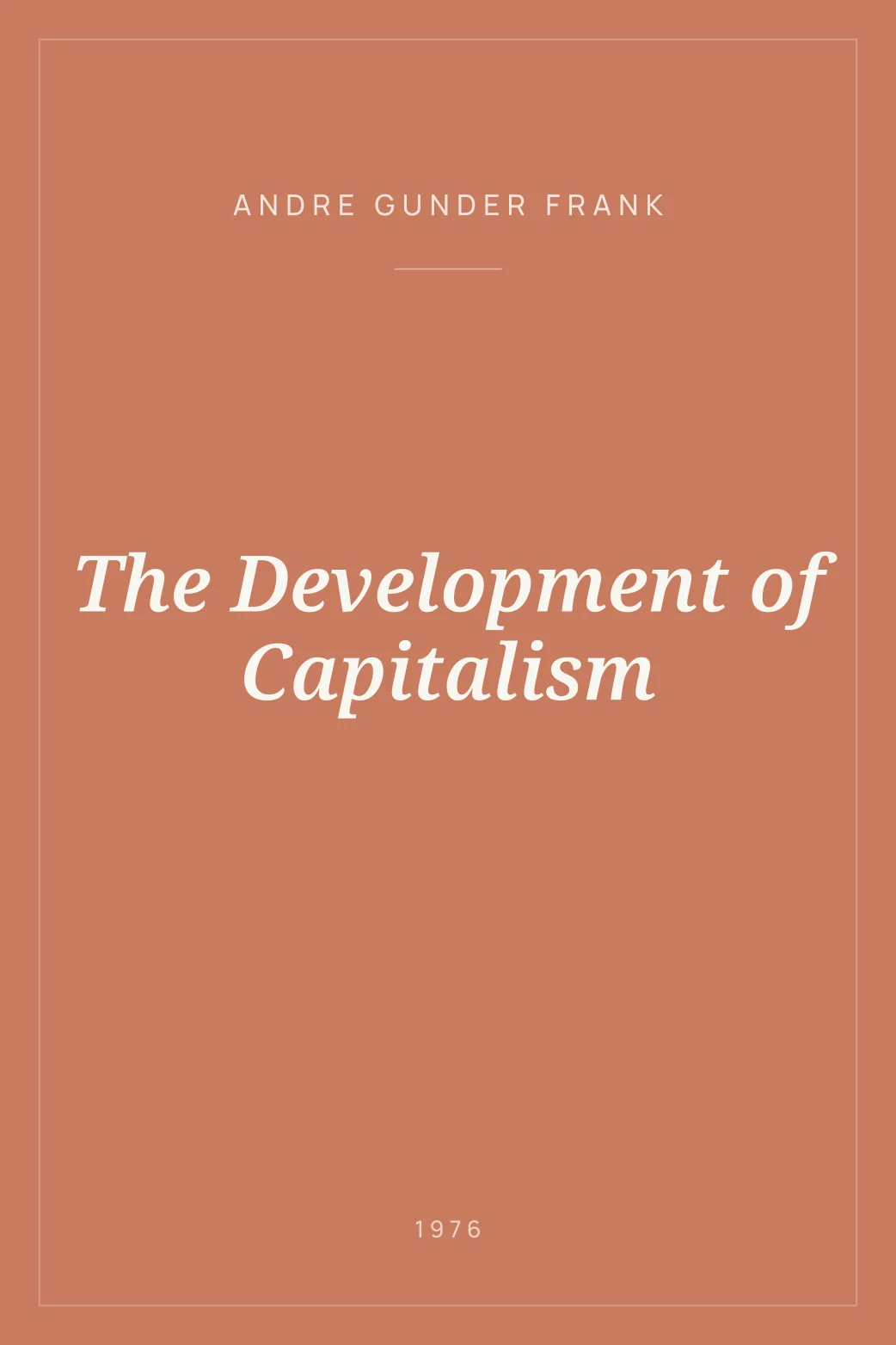Portada de The Development of Capitalism