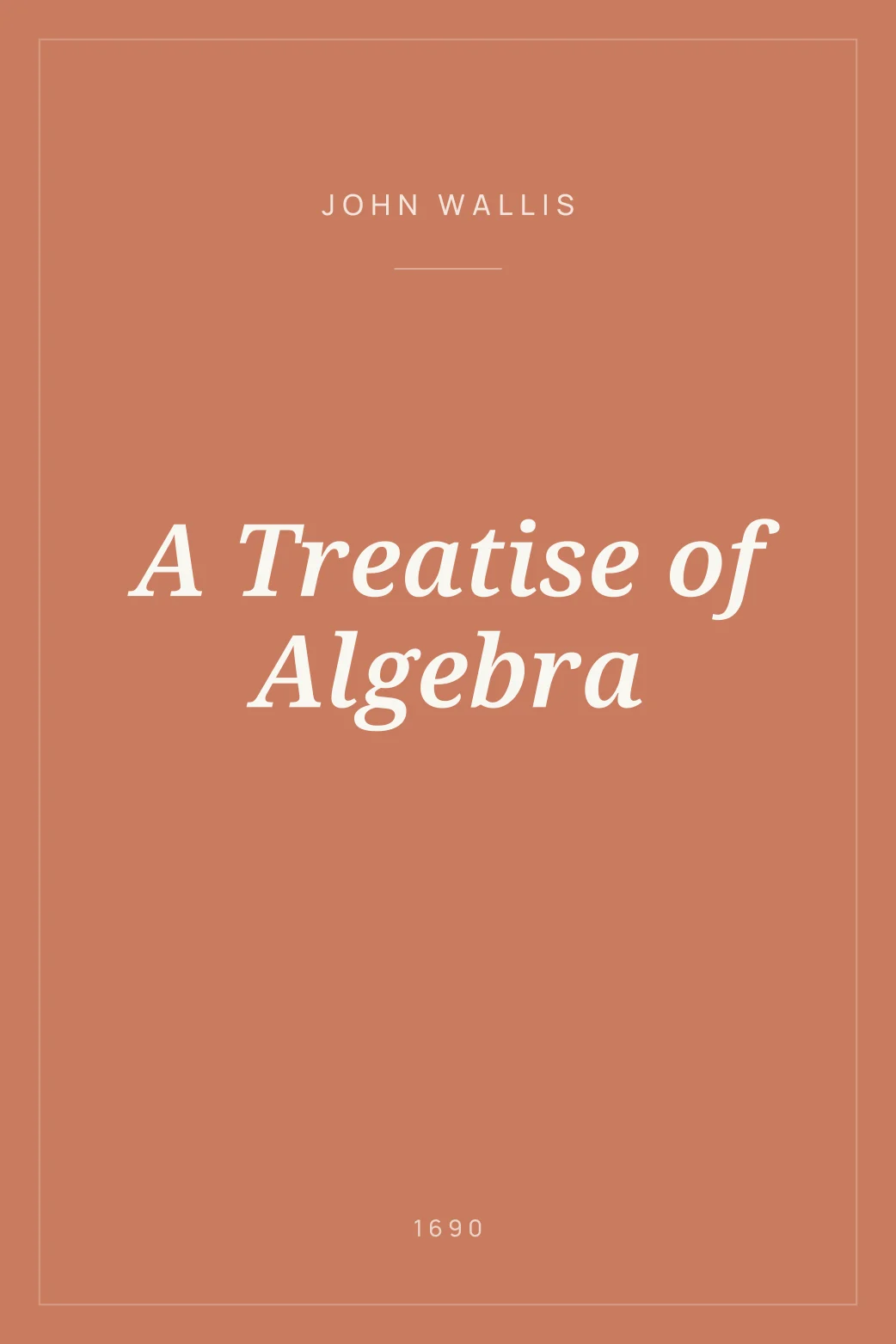 Portada de A Treatise of Algebra