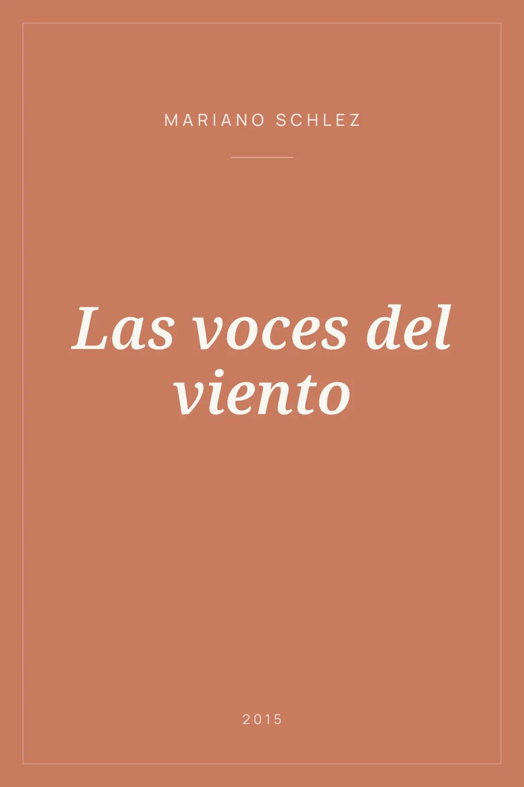 Portada de Las voces del viento