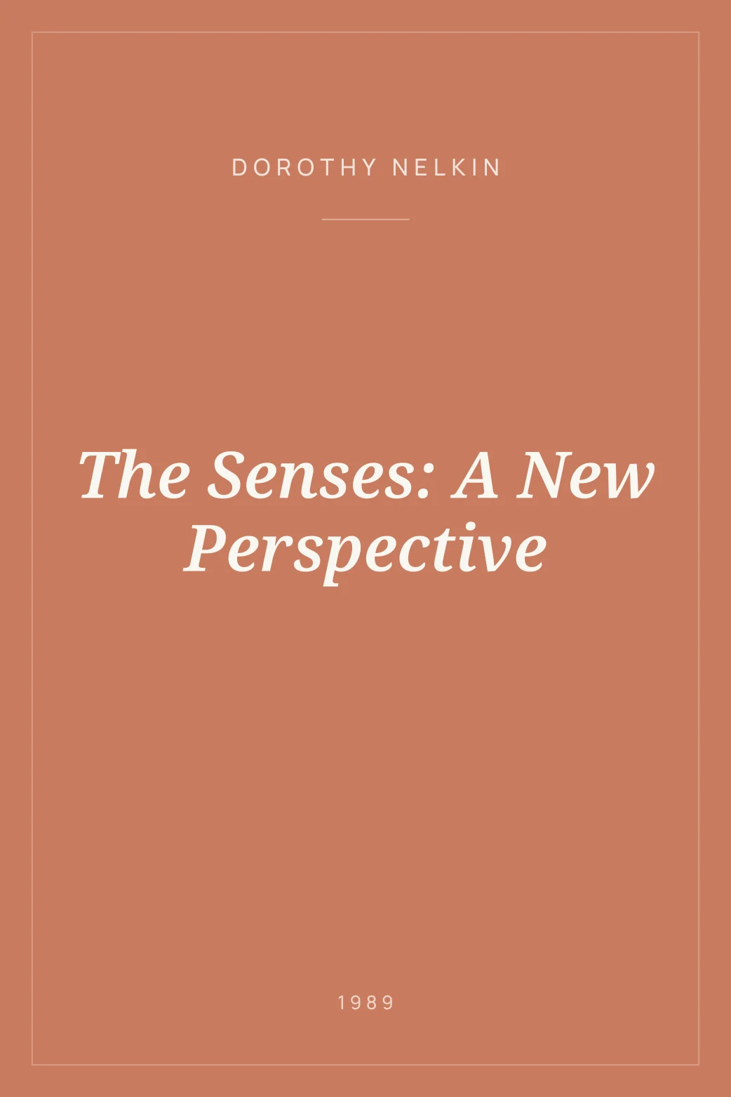 Portada de The Senses: A New Perspective