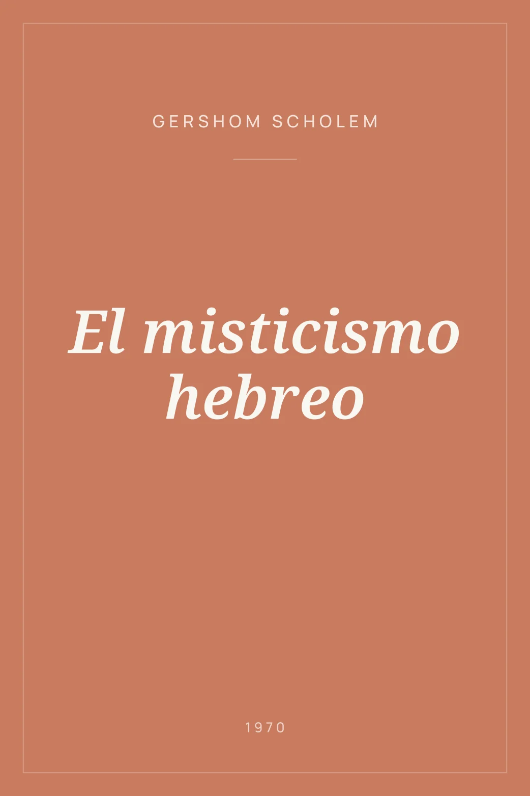 Portada de El misticismo hebreo