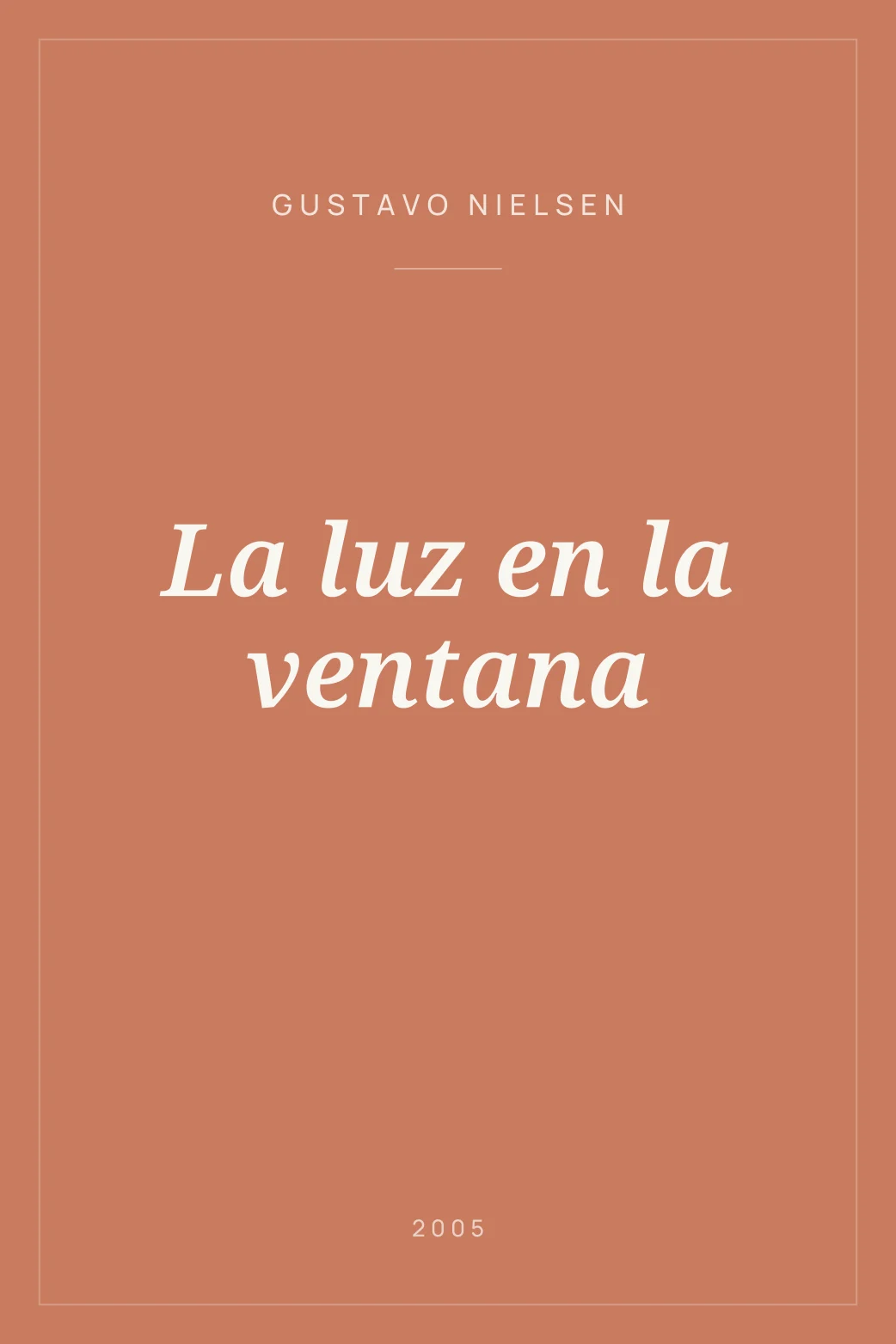 Portada de La luz en la ventana