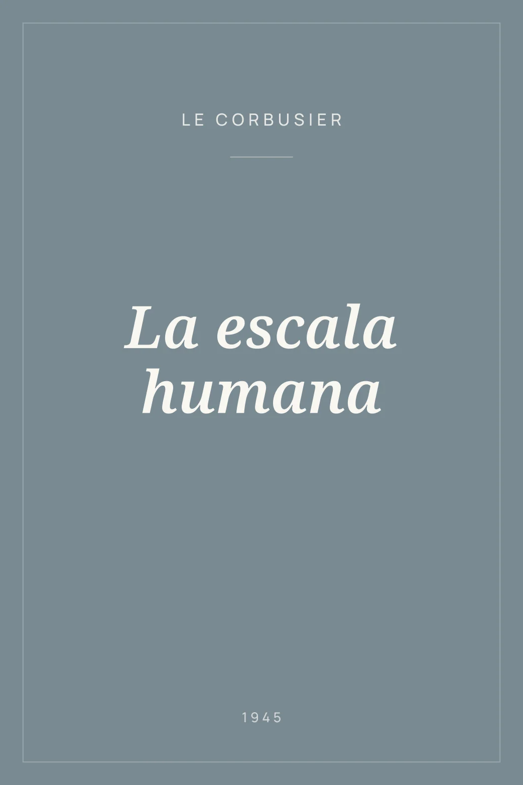 Portada de La escala humana