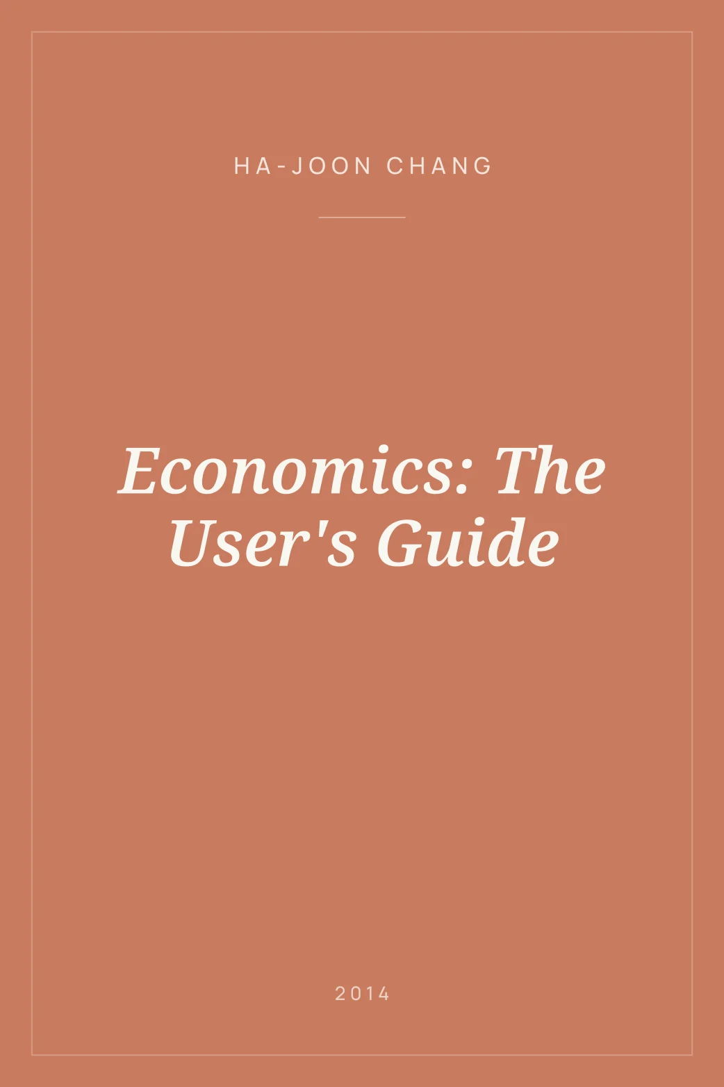 Portada de Economics: The User's Guide