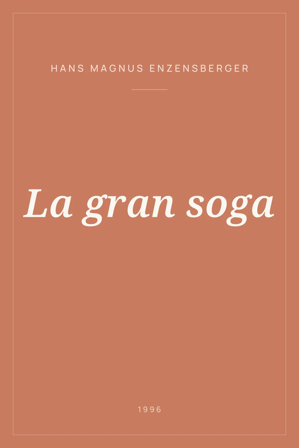 Portada de La gran soga