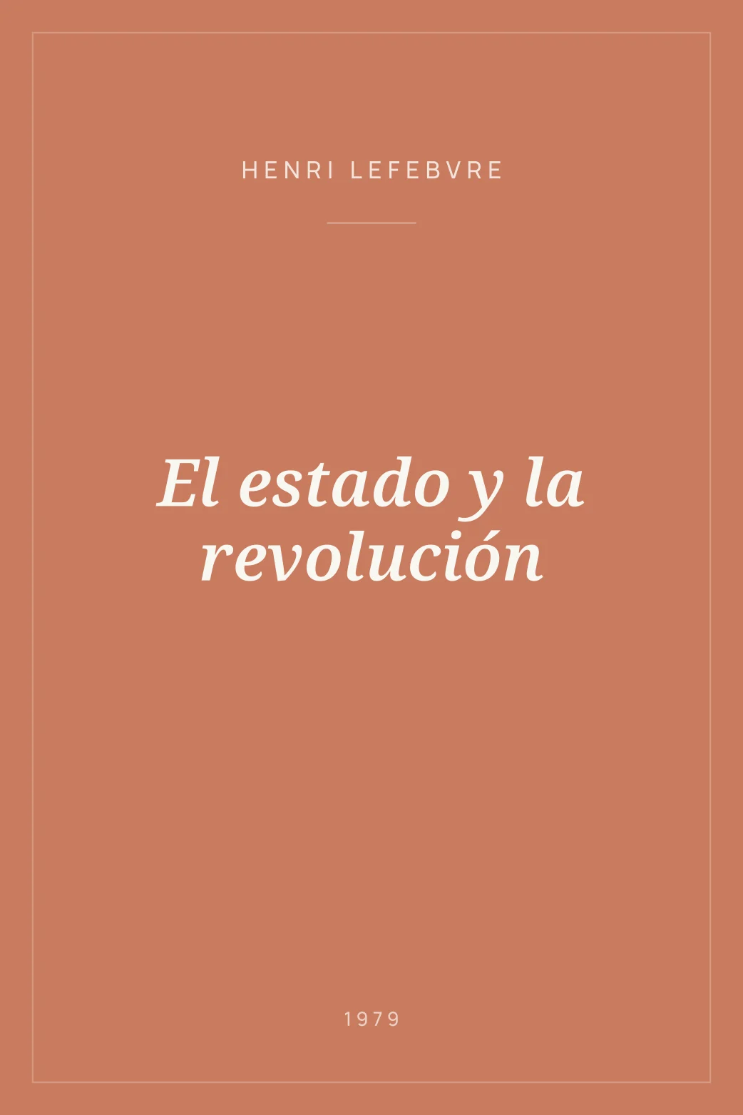 Portada de El estado y la revolución