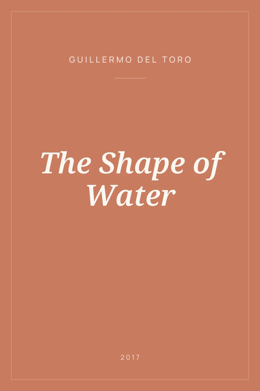 Portada de The Shape of Water