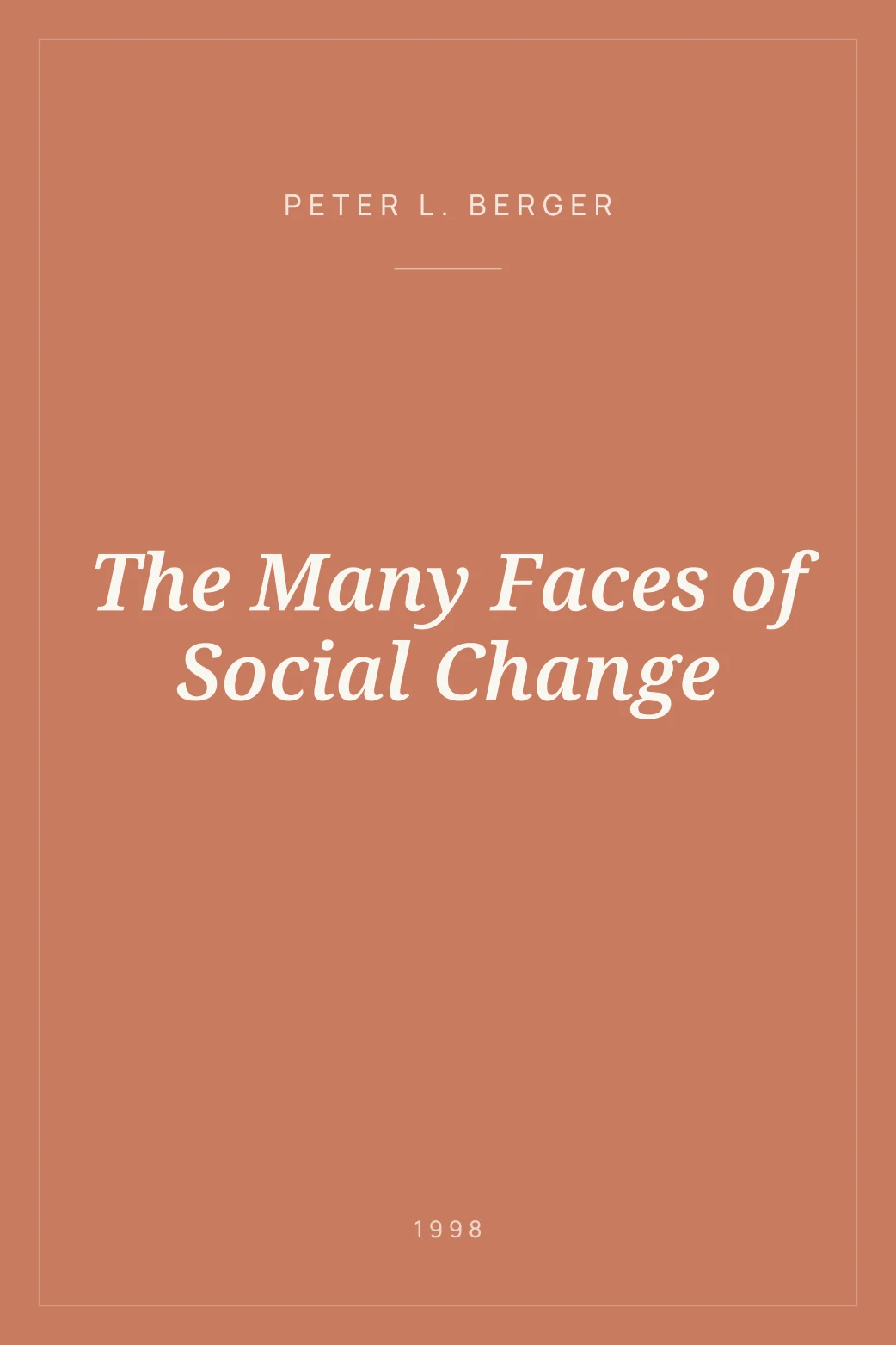 Portada de The Many Faces of Social Change