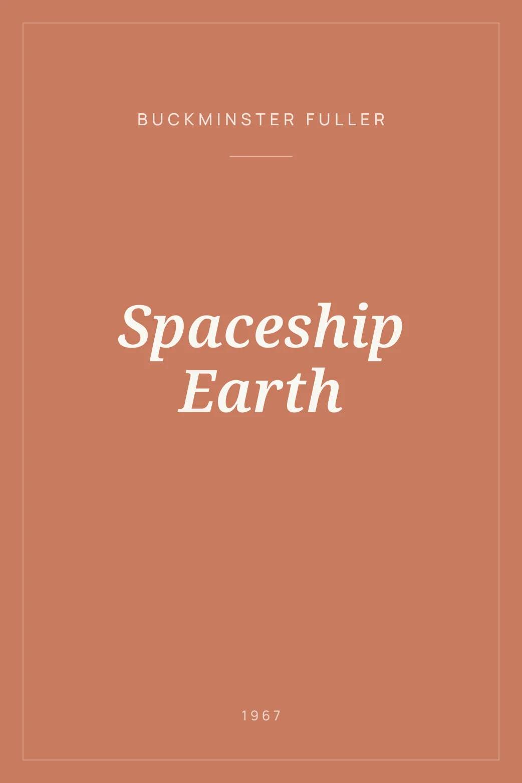 Portada de Spaceship Earth