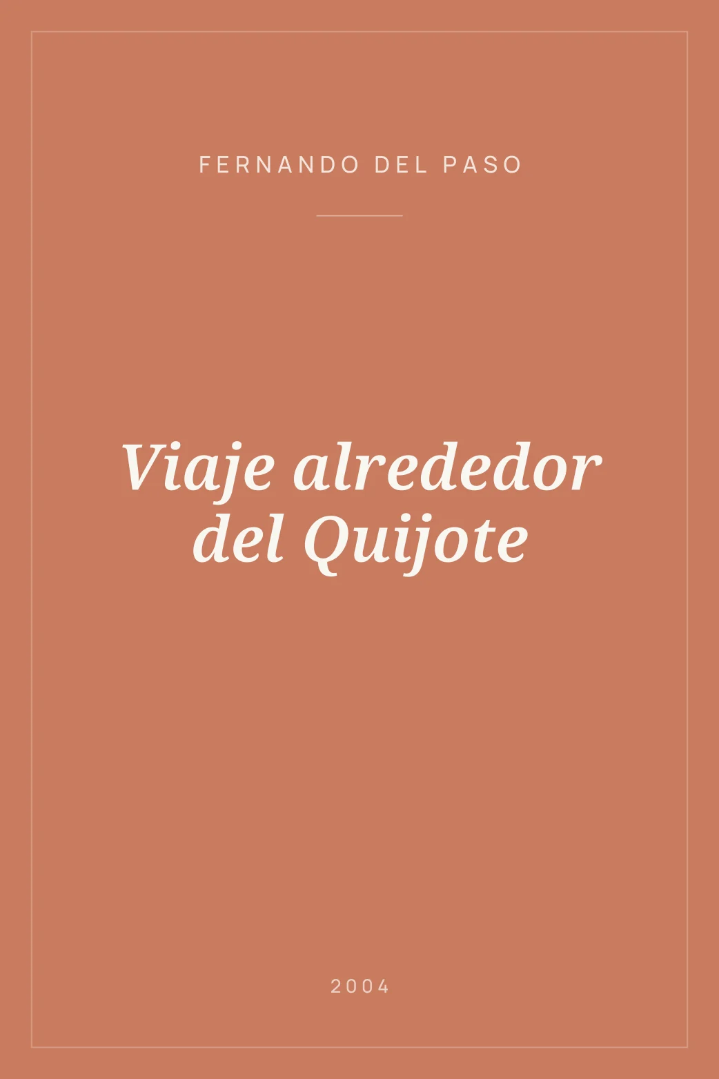 Portada de Viaje alrededor del Quijote