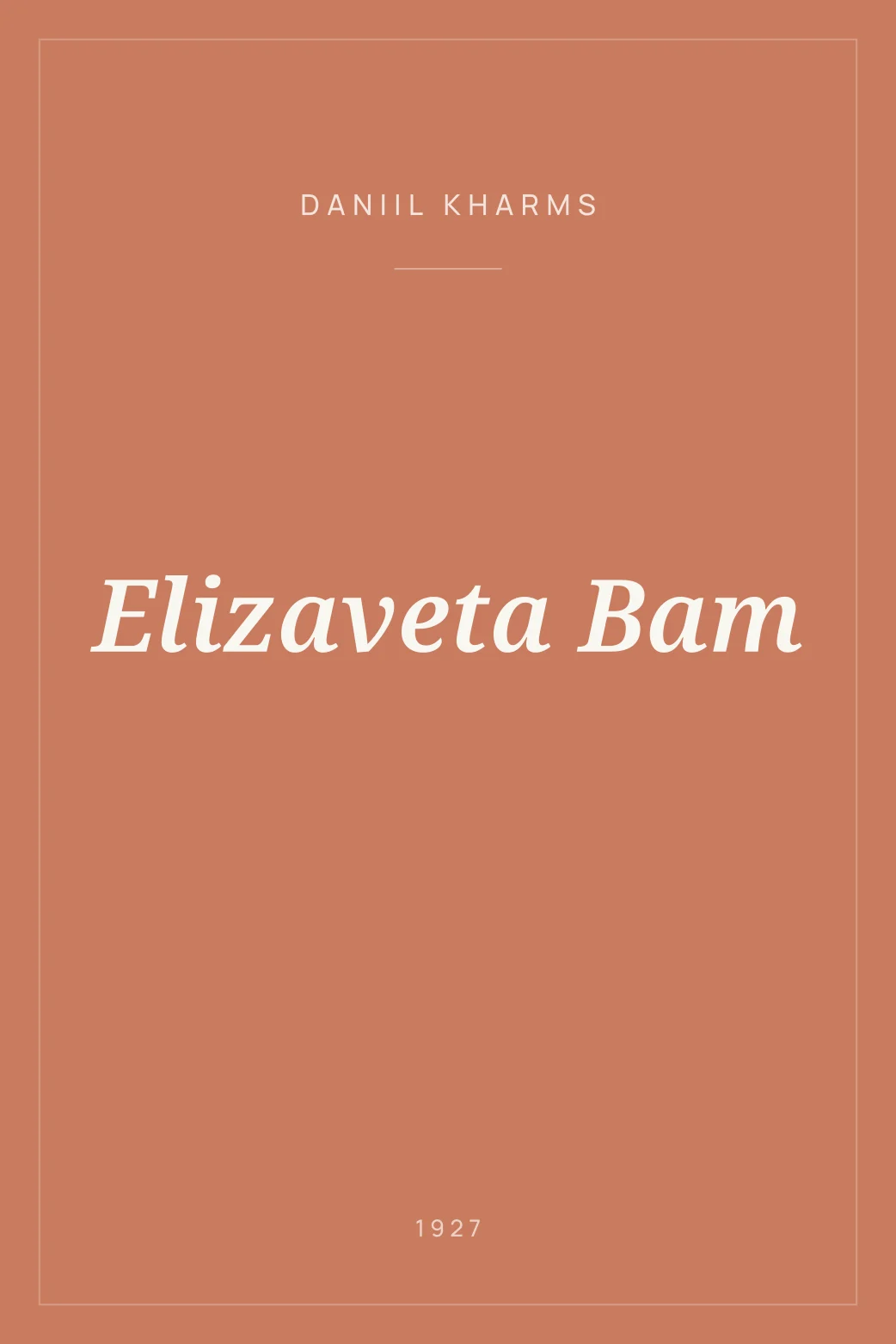 Portada de Elizaveta Bam