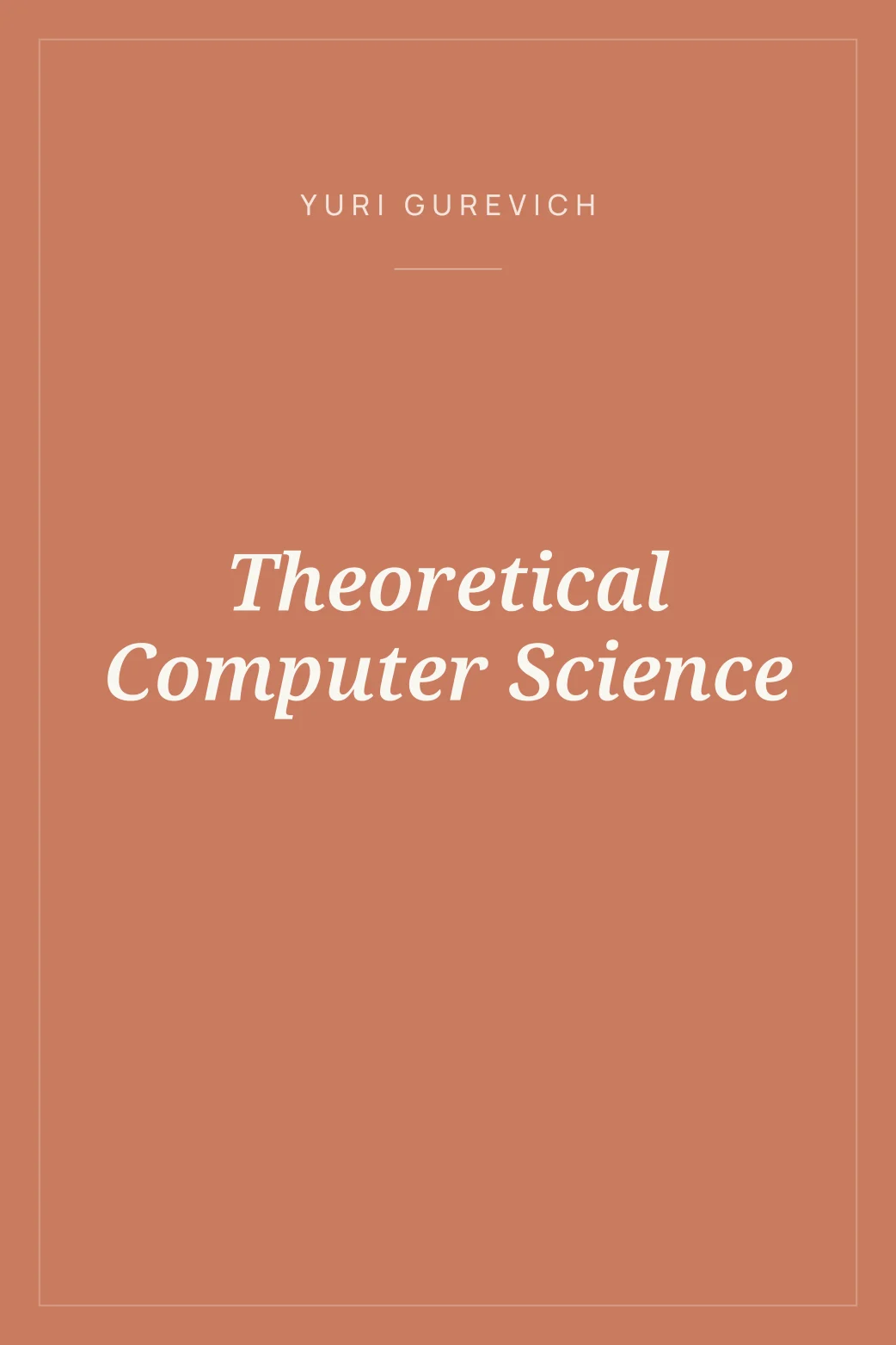 Portada de Theoretical Computer Science