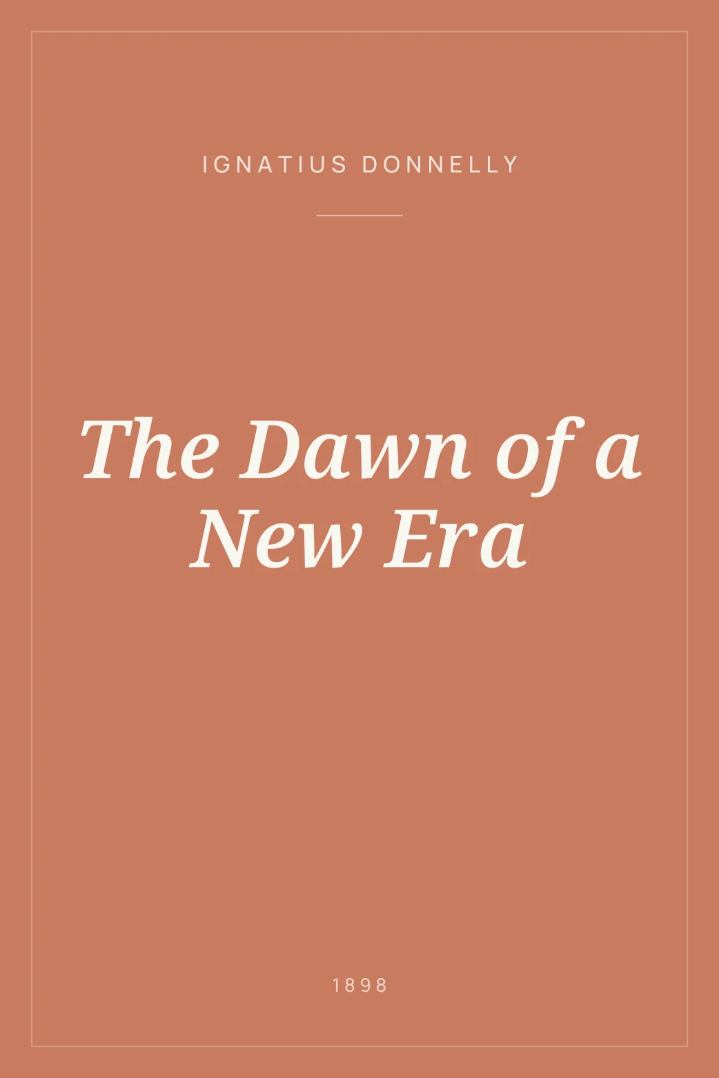 Portada de The Dawn of a New Era