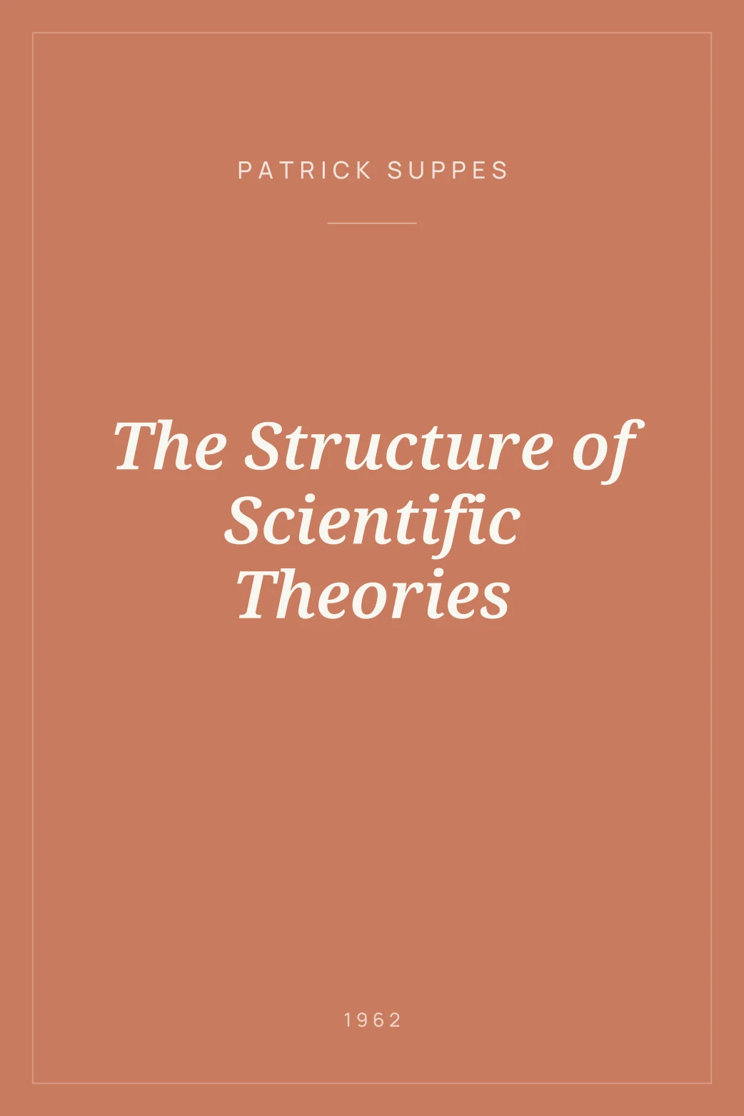 Portada de The Structure of Scientific Theories
