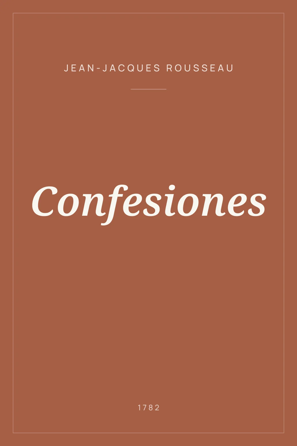 Portada de Confesiones