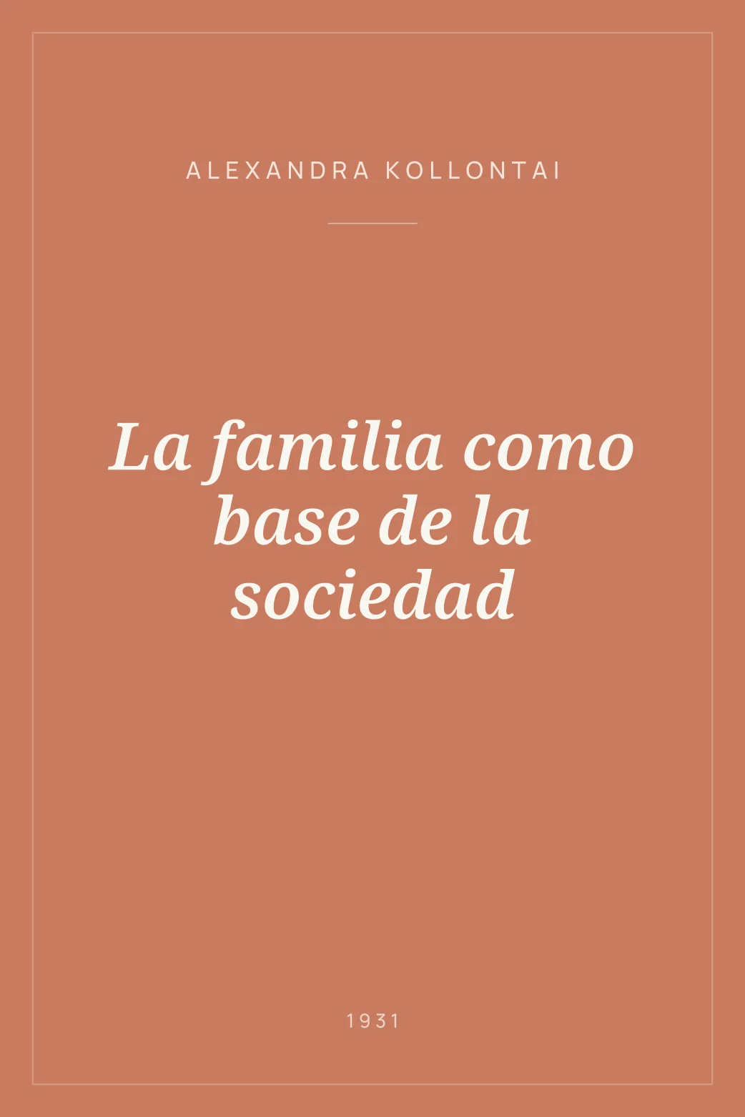 Portada de La familia como base de la sociedad