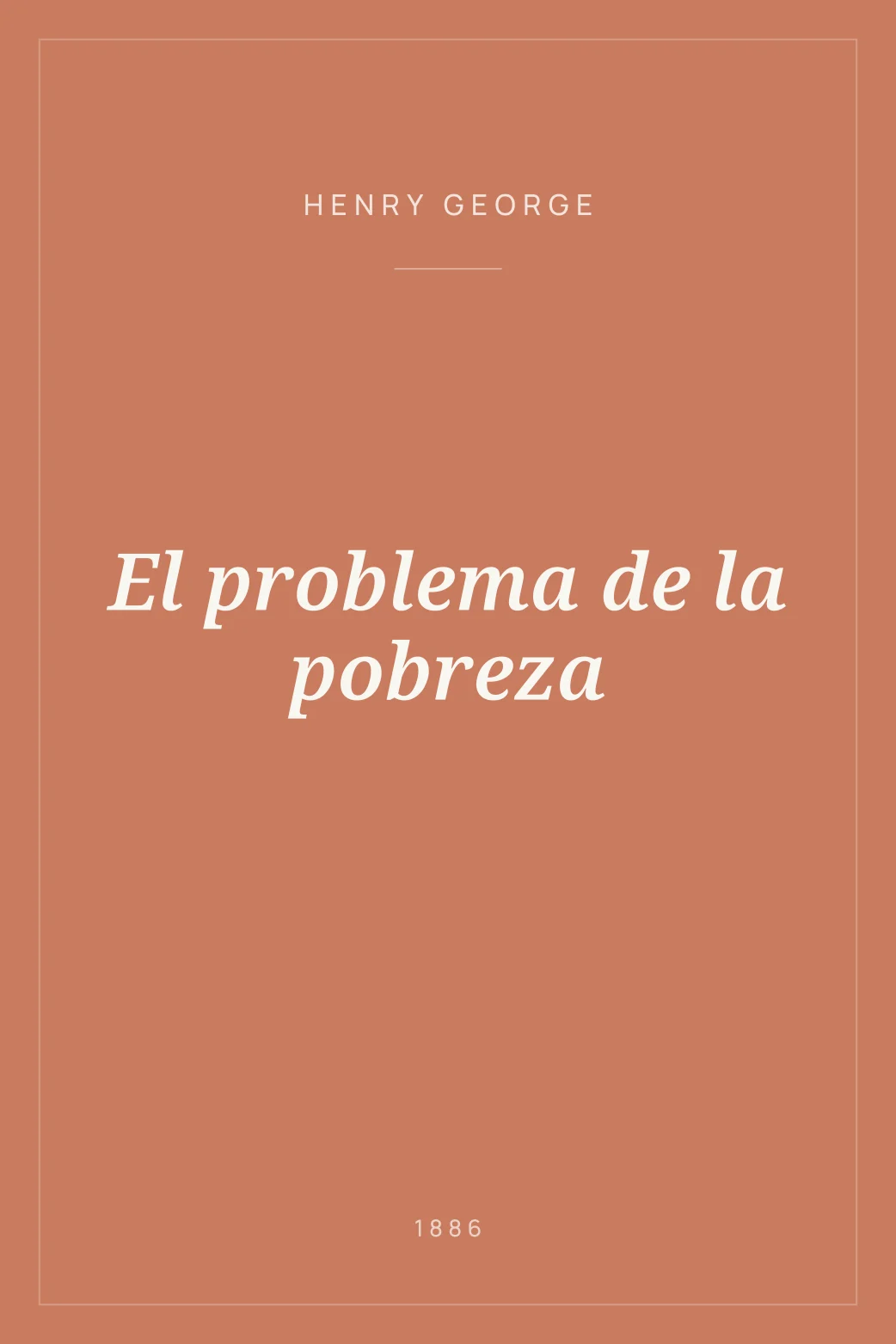 Portada de El problema de la pobreza